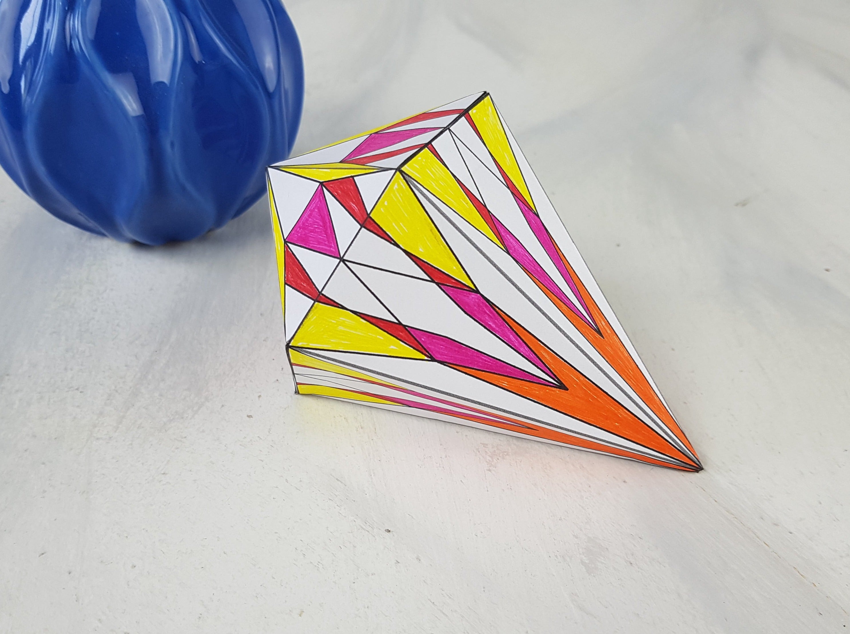 Geometric Diamond Printable