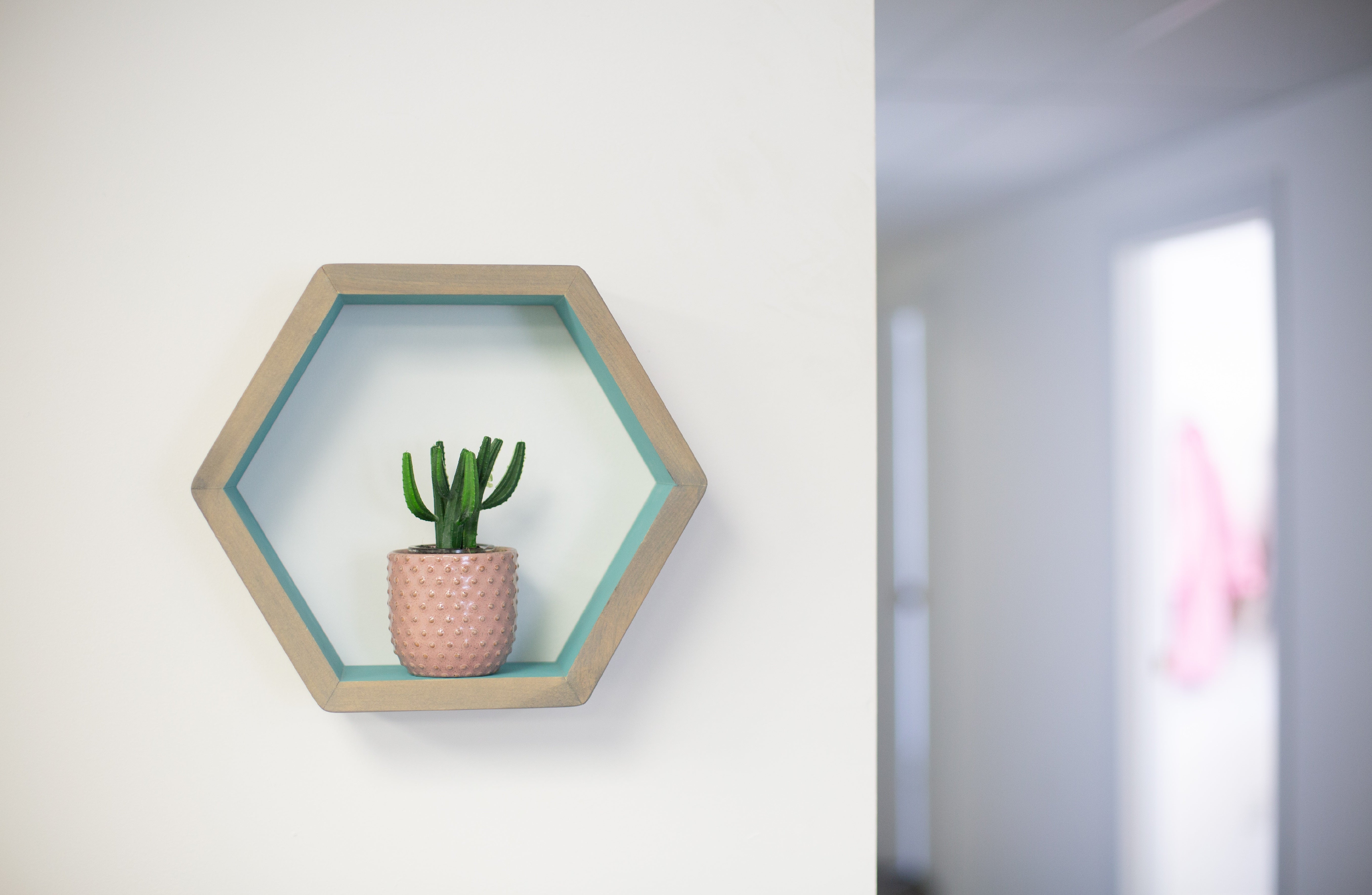 Hexagon Shelves 12" size, Floating Shelves