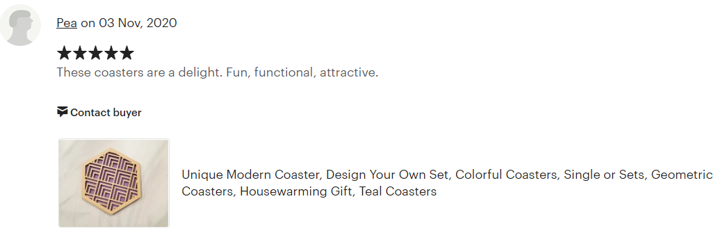 Customizable Coaster – Fresh Natural