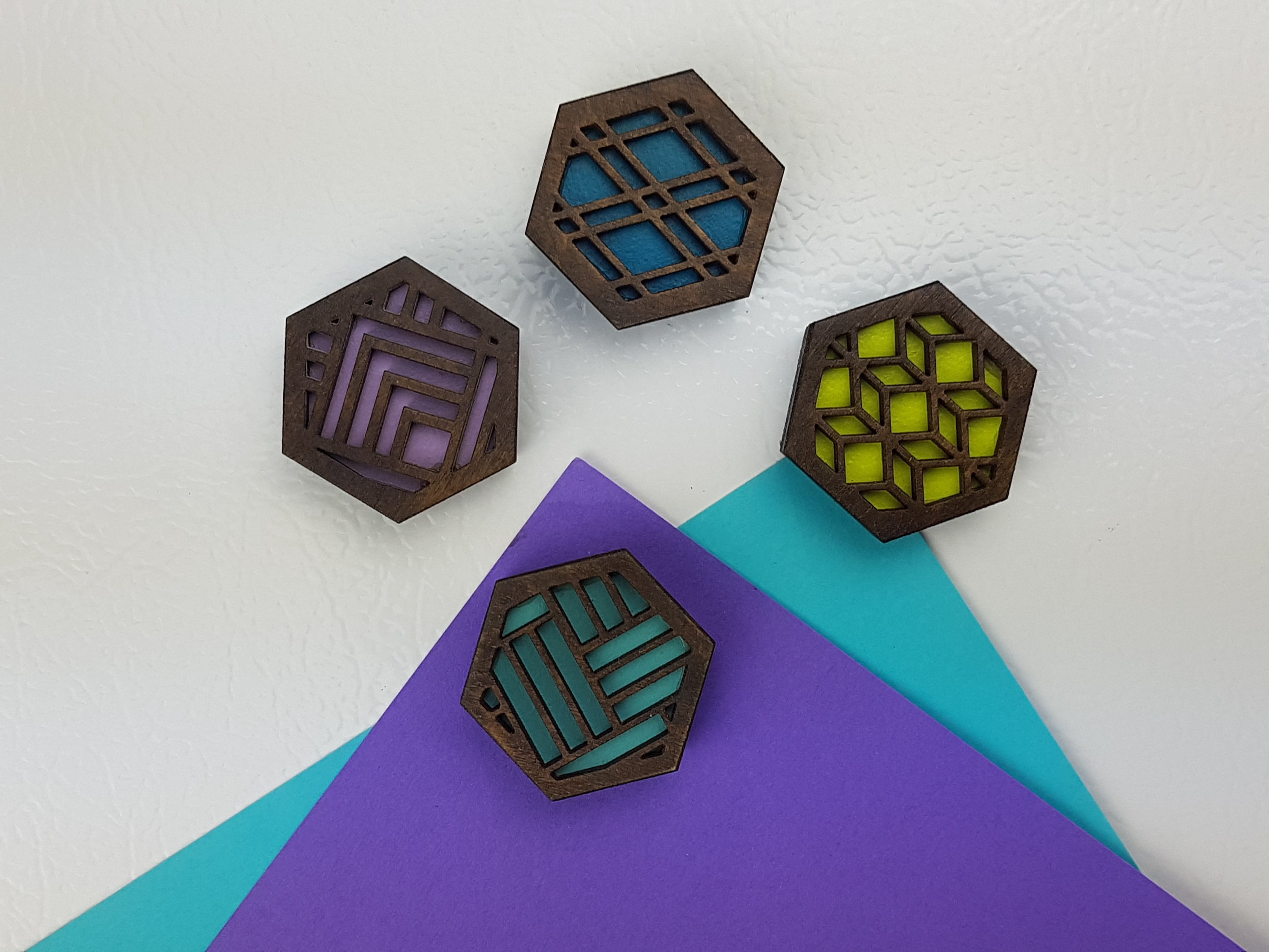 Cheerful Magnets – Walnut Stain