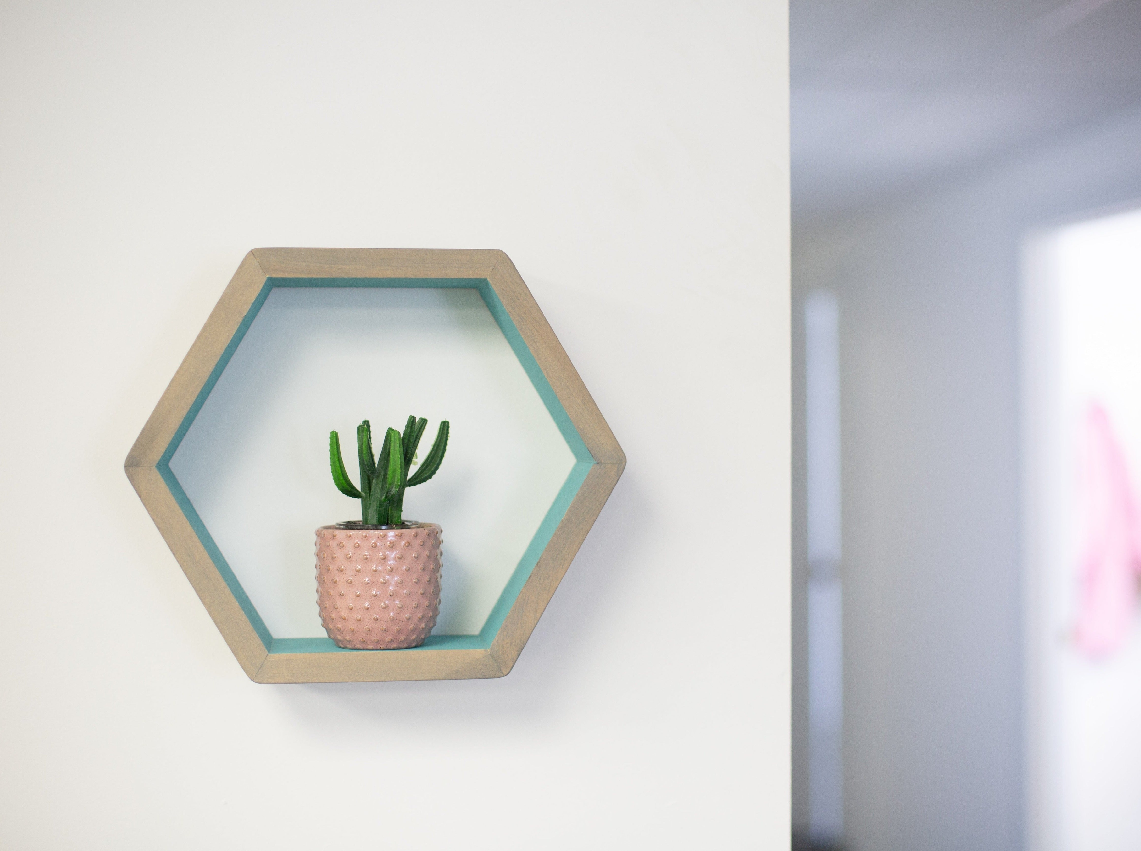 Étagère hexagonale Étagère flottante simple de 12 po