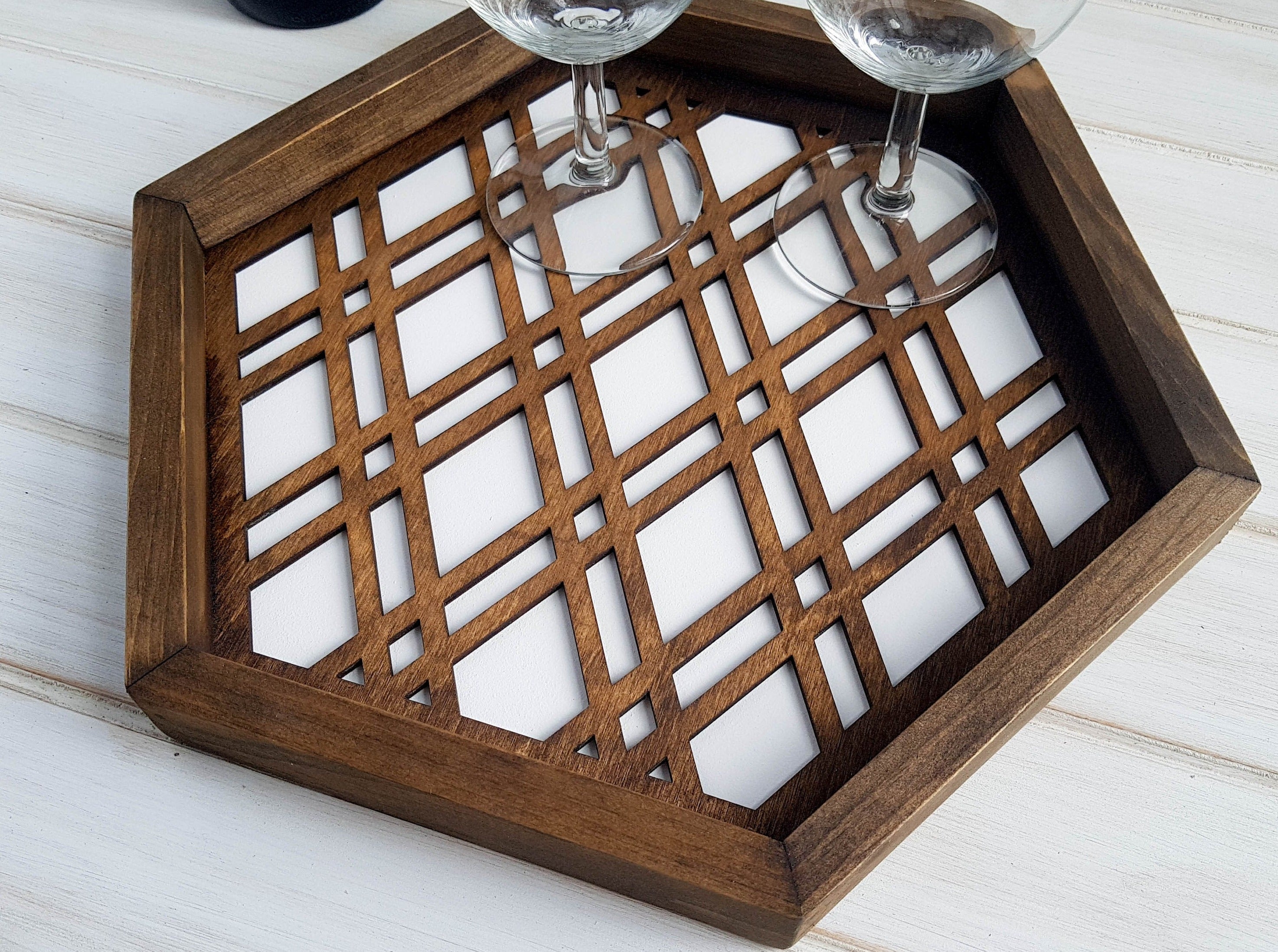 Coffee Table Tray, Wood Serving Tray, Modern Tray, Coffee Tray, Nightstand Decor, Tea Tray, Catch All Tray, Catch All, Trinket Tray, White