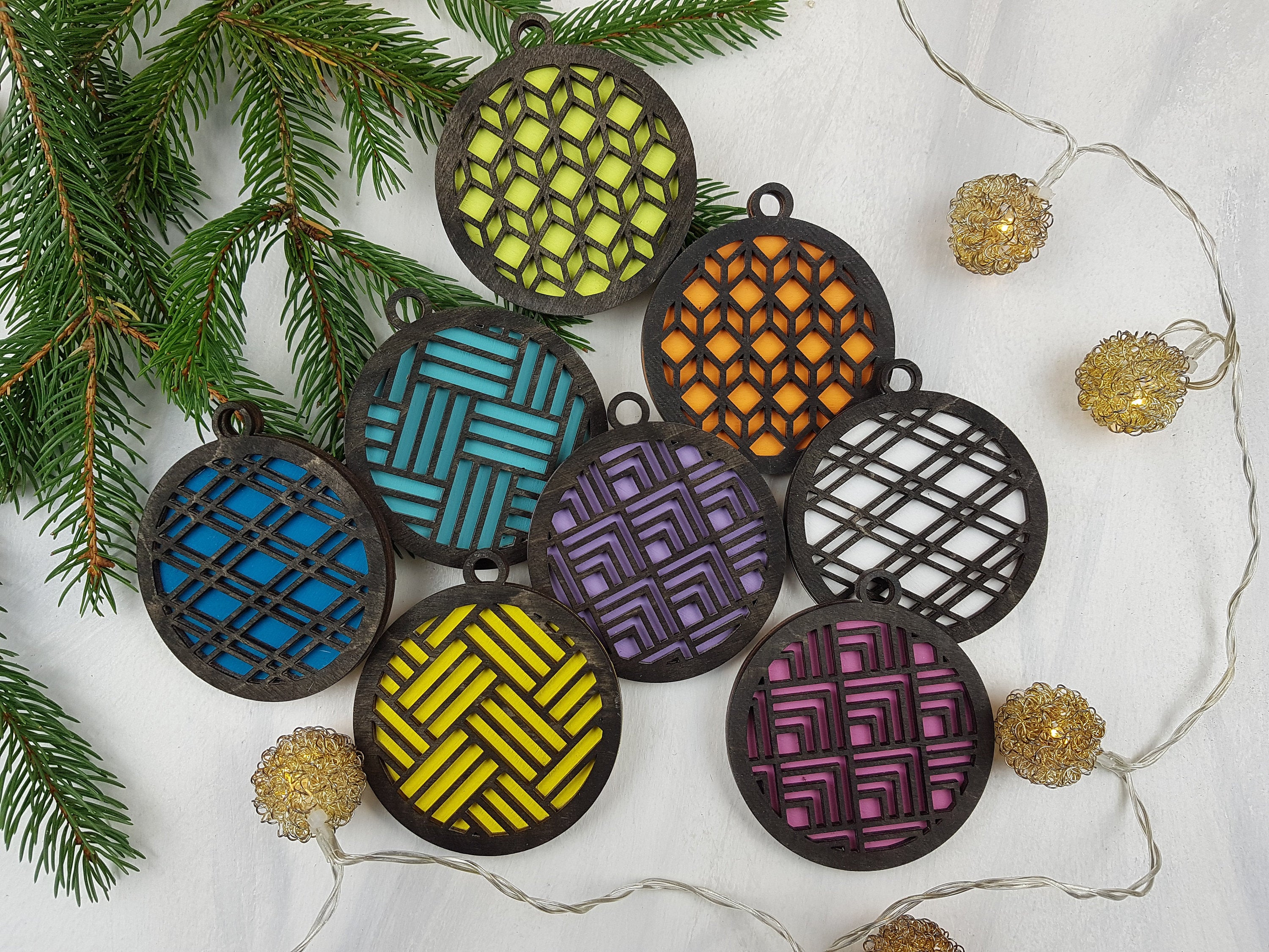 Unique Christmas Ornaments, Colorful Ornament, Candy Color Ornaments