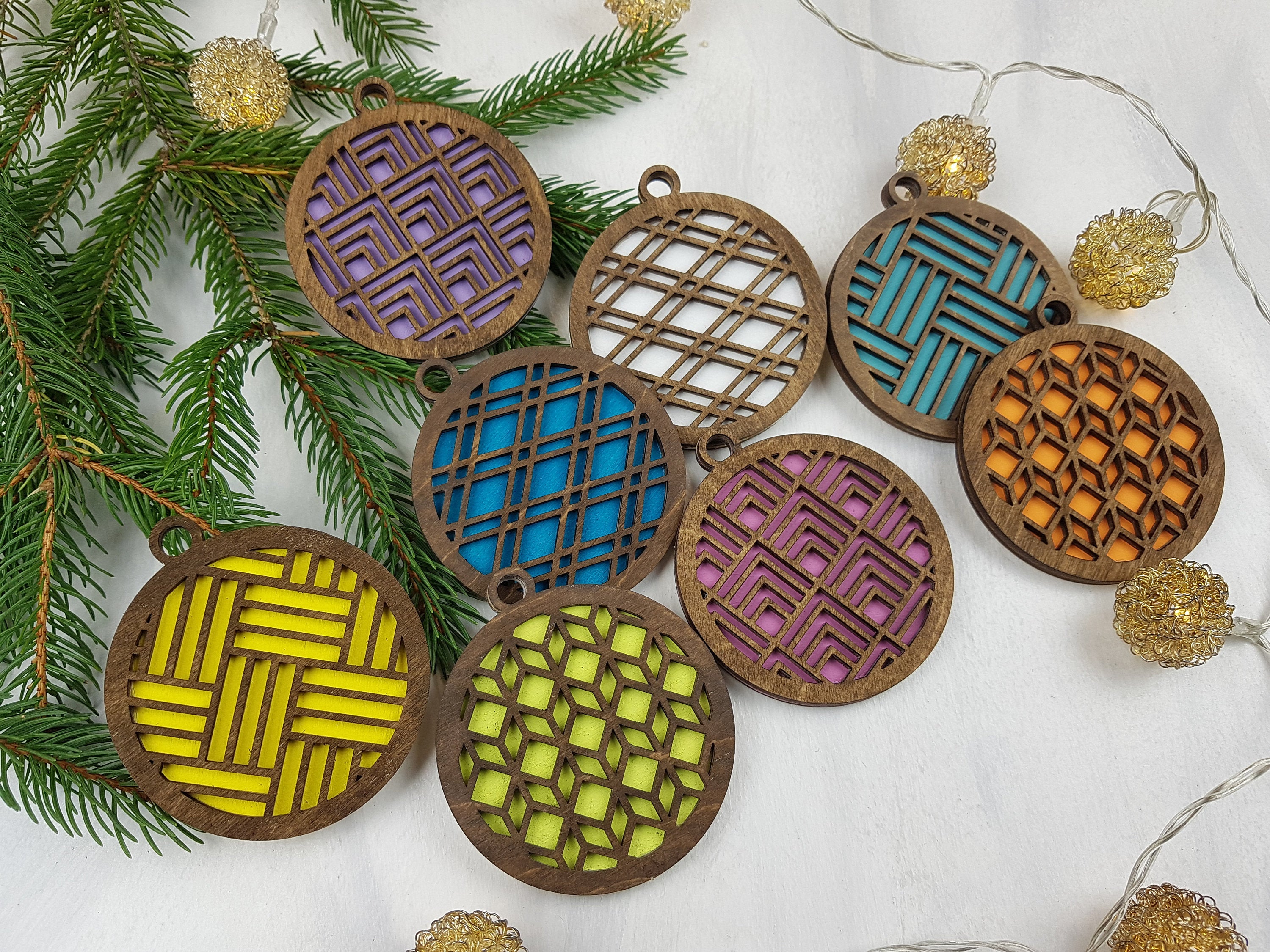 Unique Christmas Ornaments, Colorful Ornament, Candy Color Ornaments