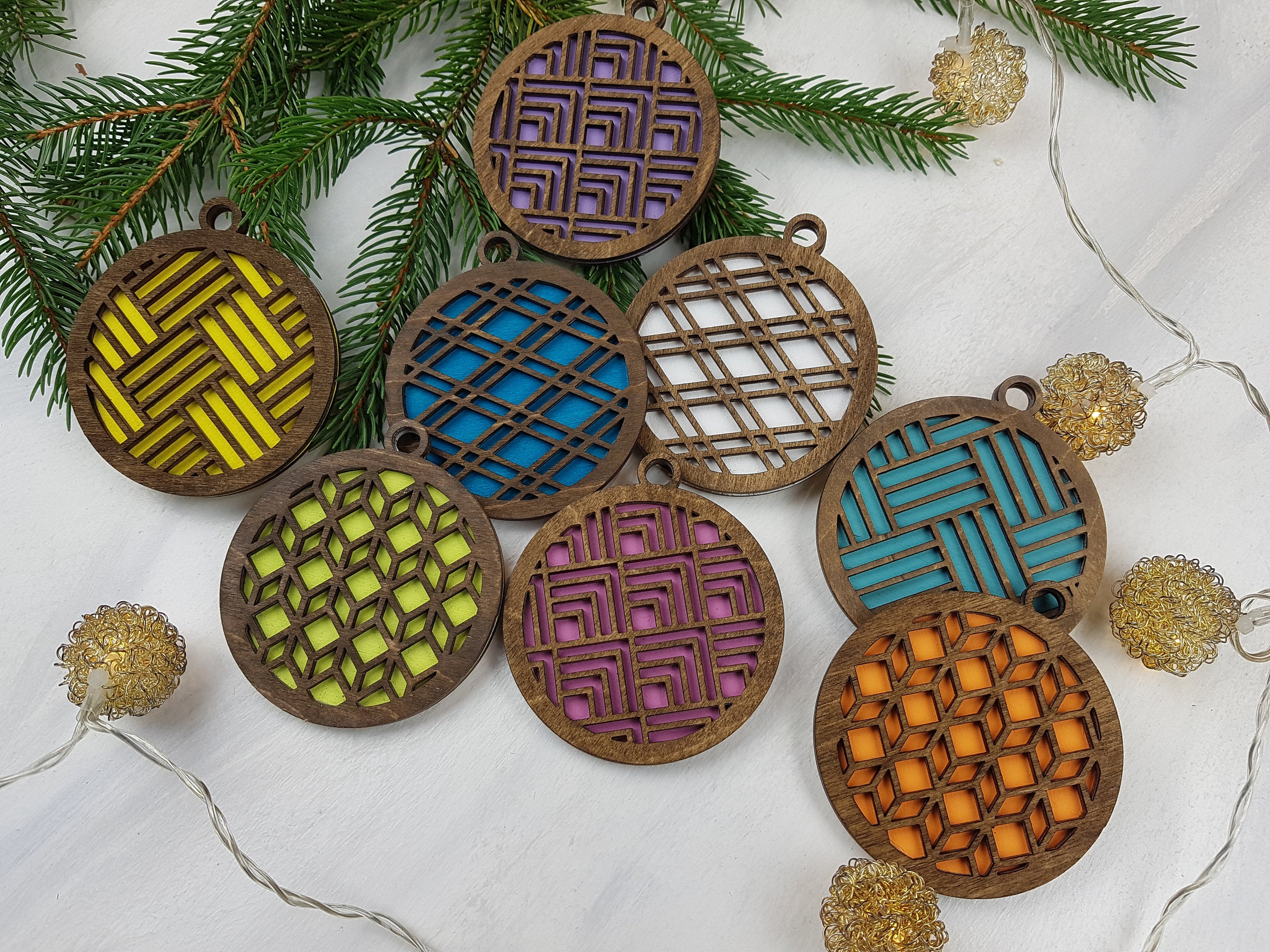 Unique Christmas Ornaments, Colorful Ornament, Candy Color Ornaments