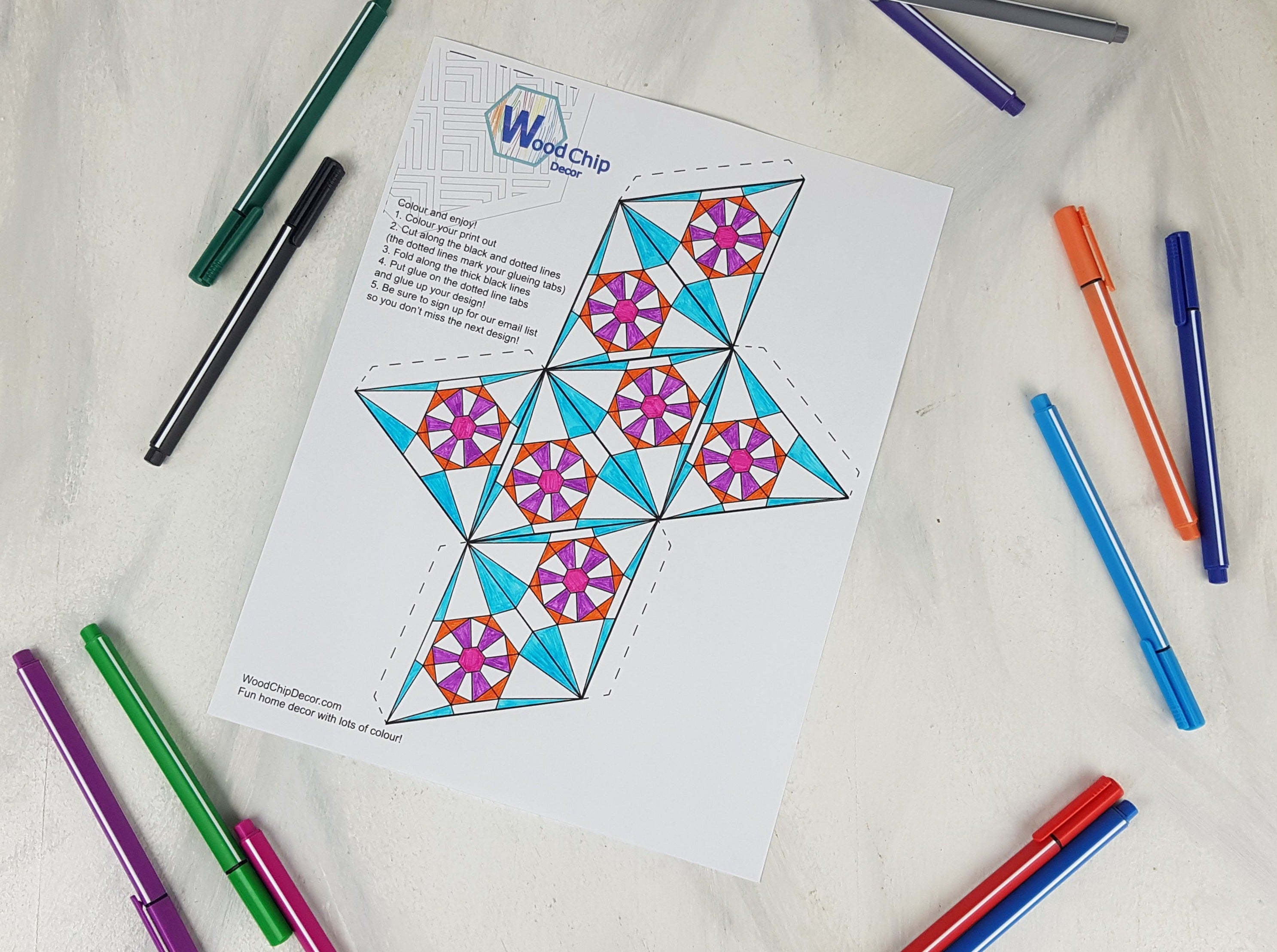 Geometric Triangle Printable