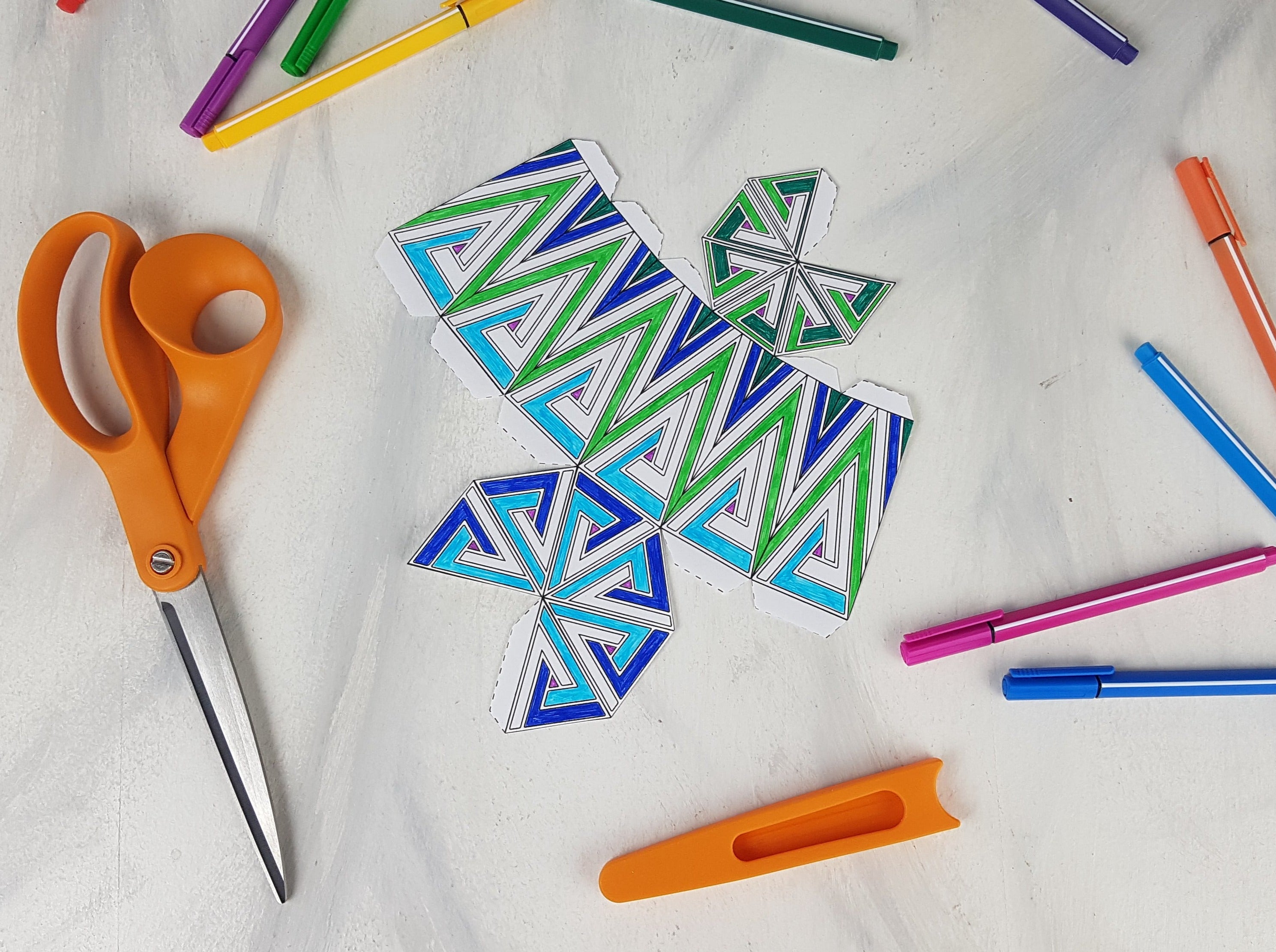 Geo Gem Pendant Printable