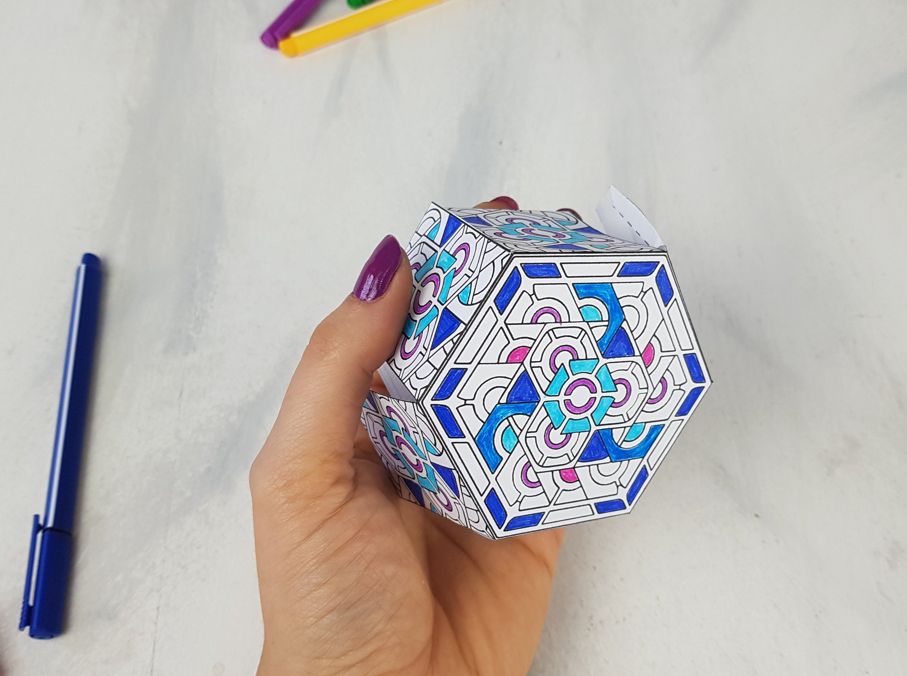 Geometric Hexagon Printable