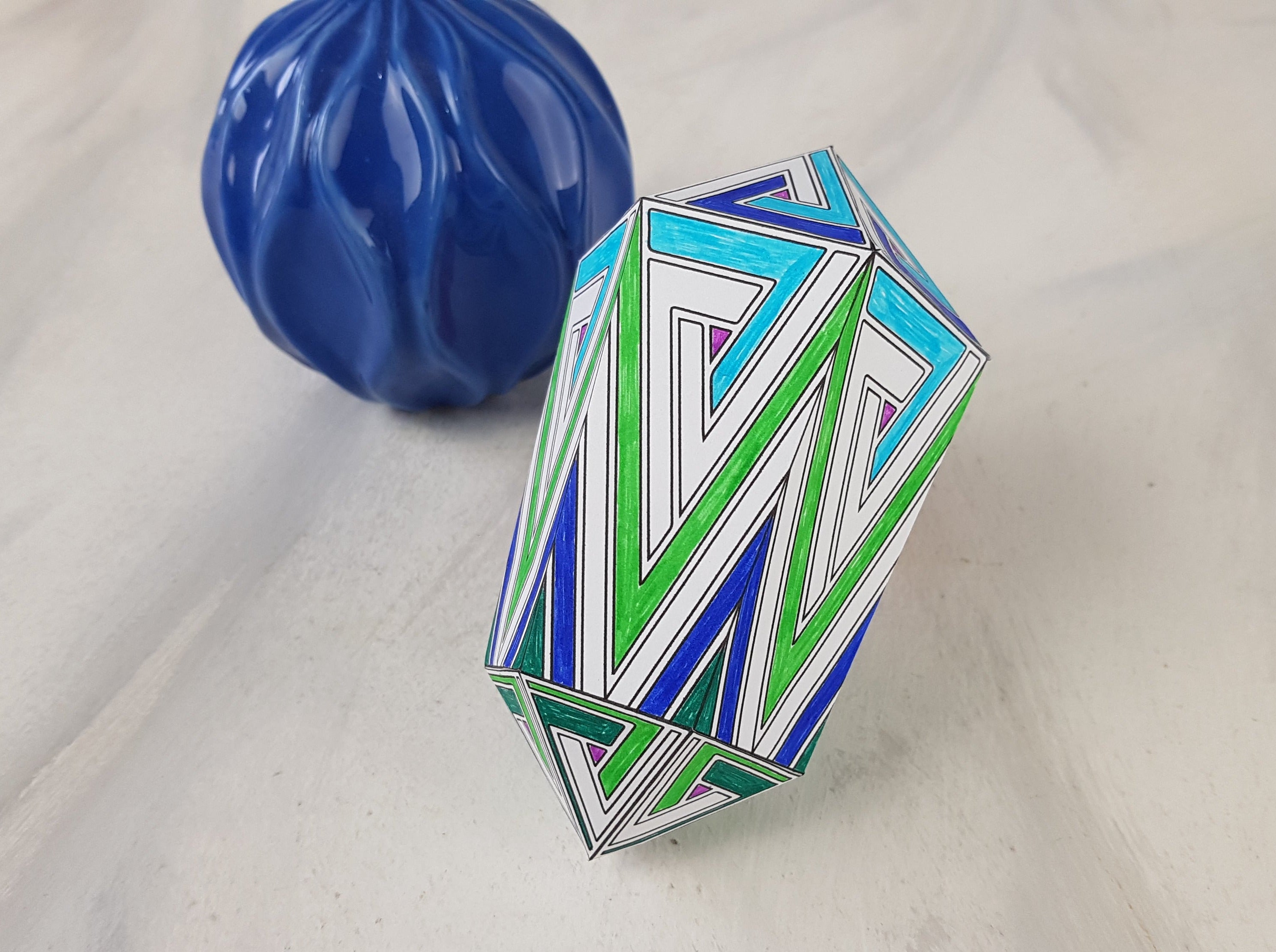 Geo Gem Pendant Printable