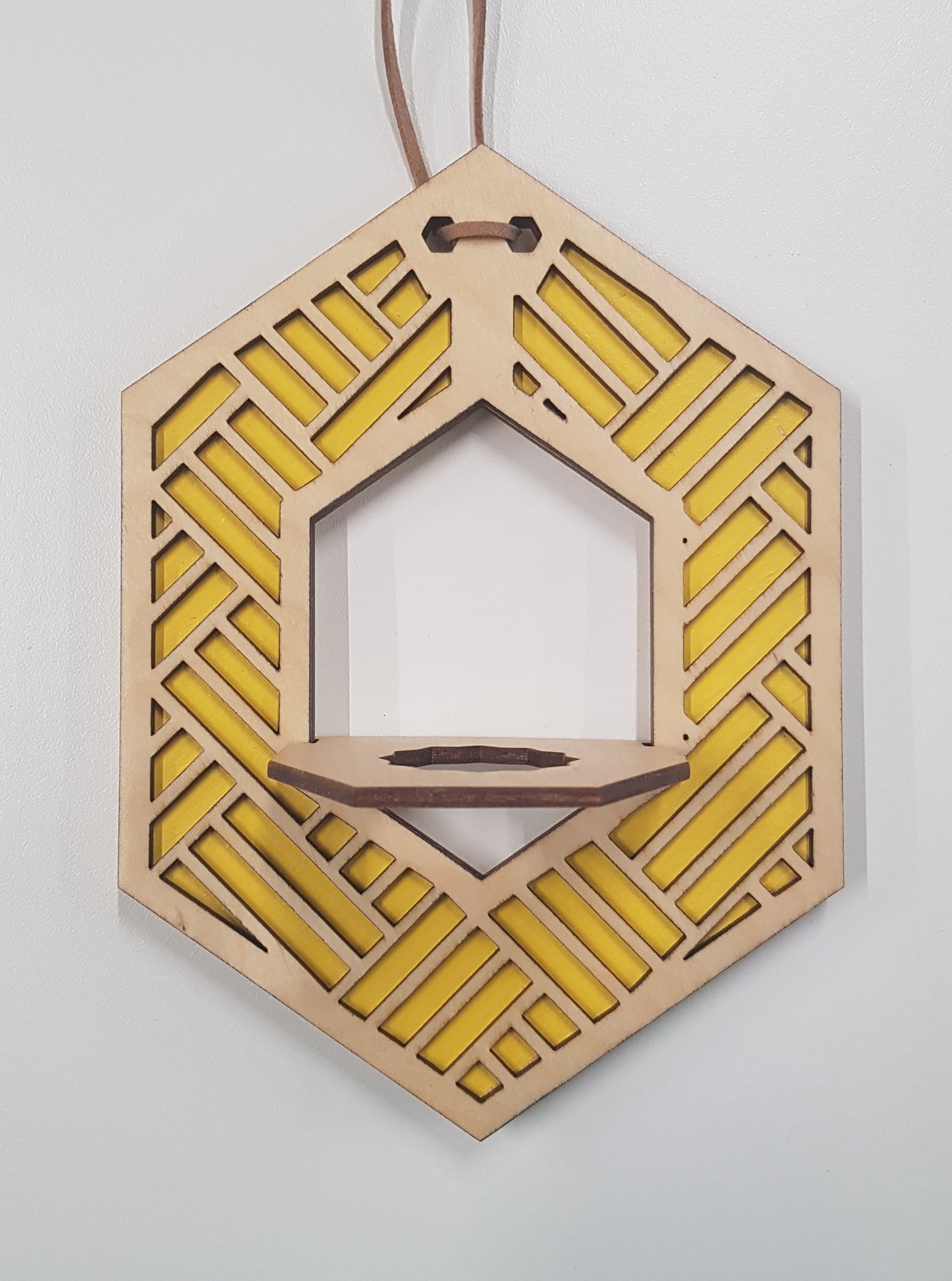 Mini Air Plant Hanger - Natural Stain