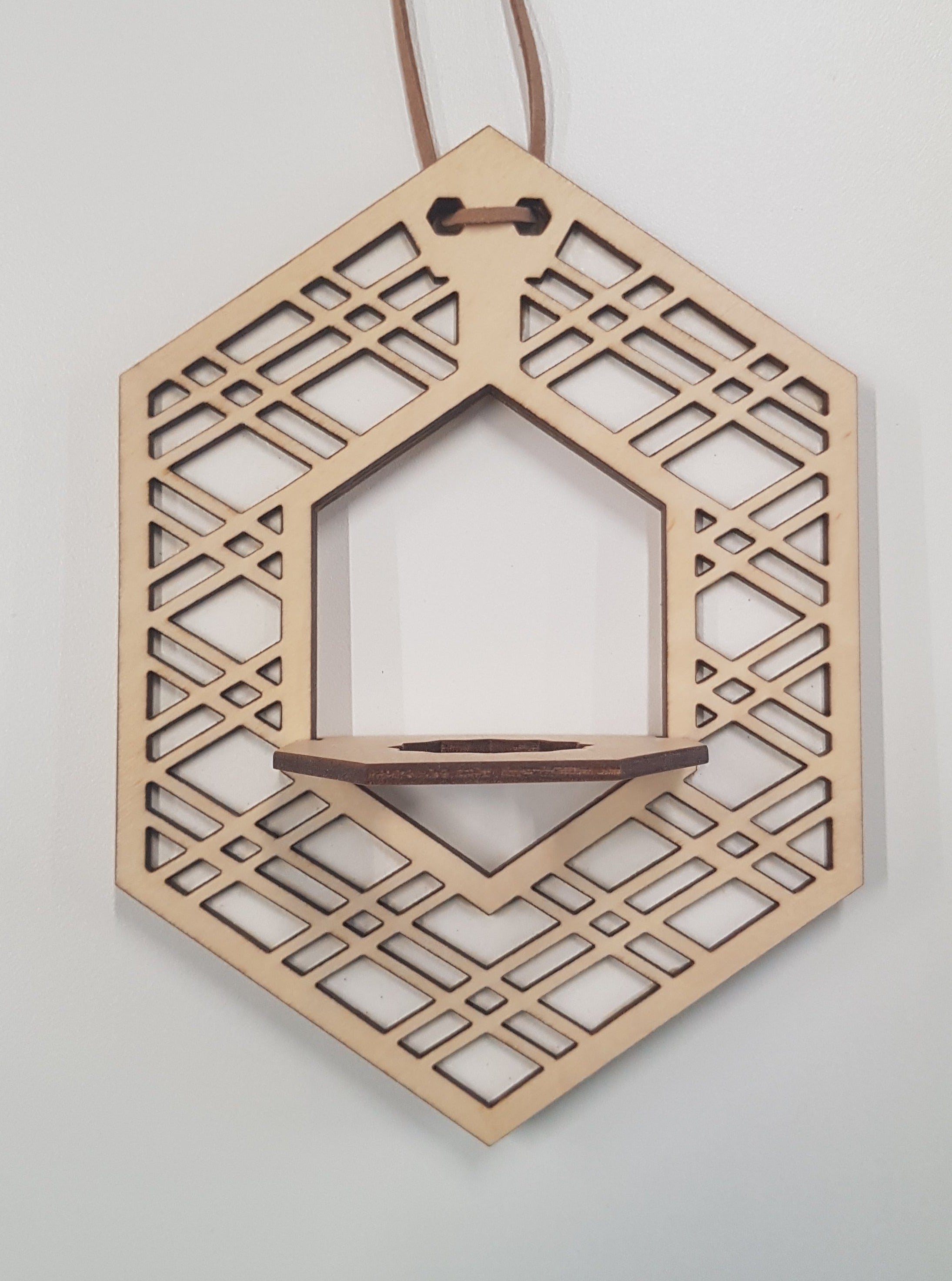 Mini Air Plant Hanger - Natural Stain