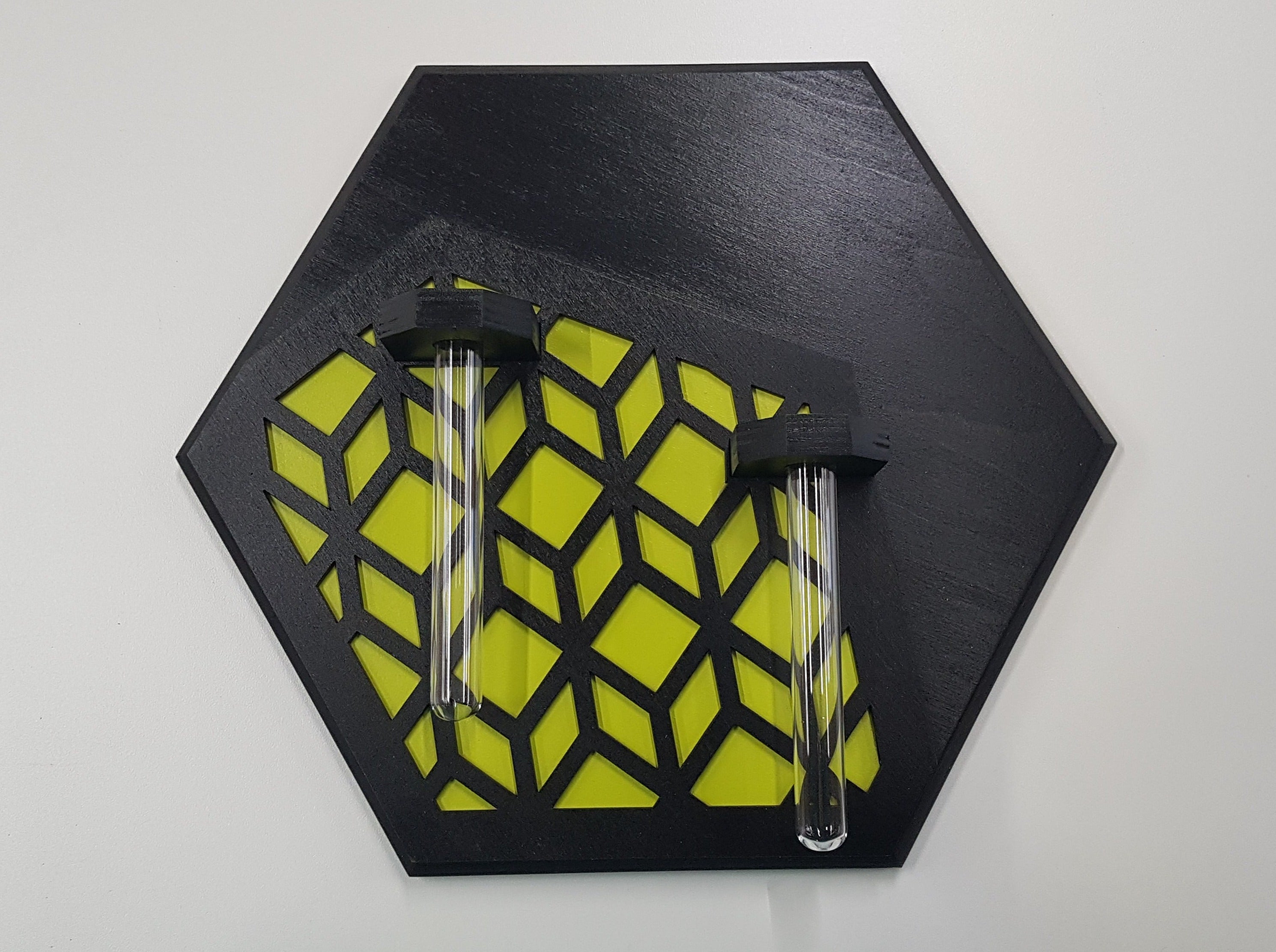 Wall Mounted Vase- Black Stain