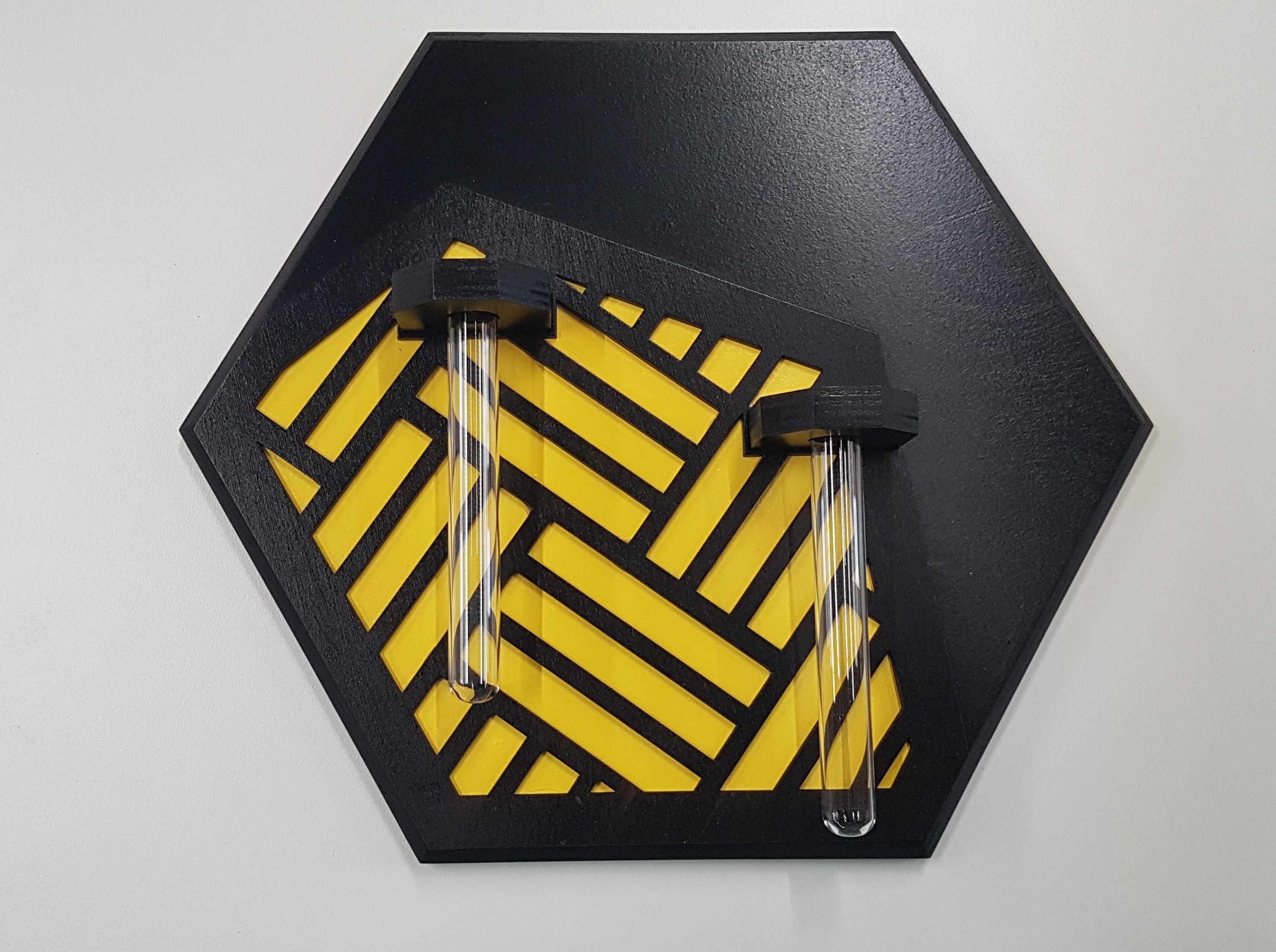 Wall Mounted Vase- Black Stain