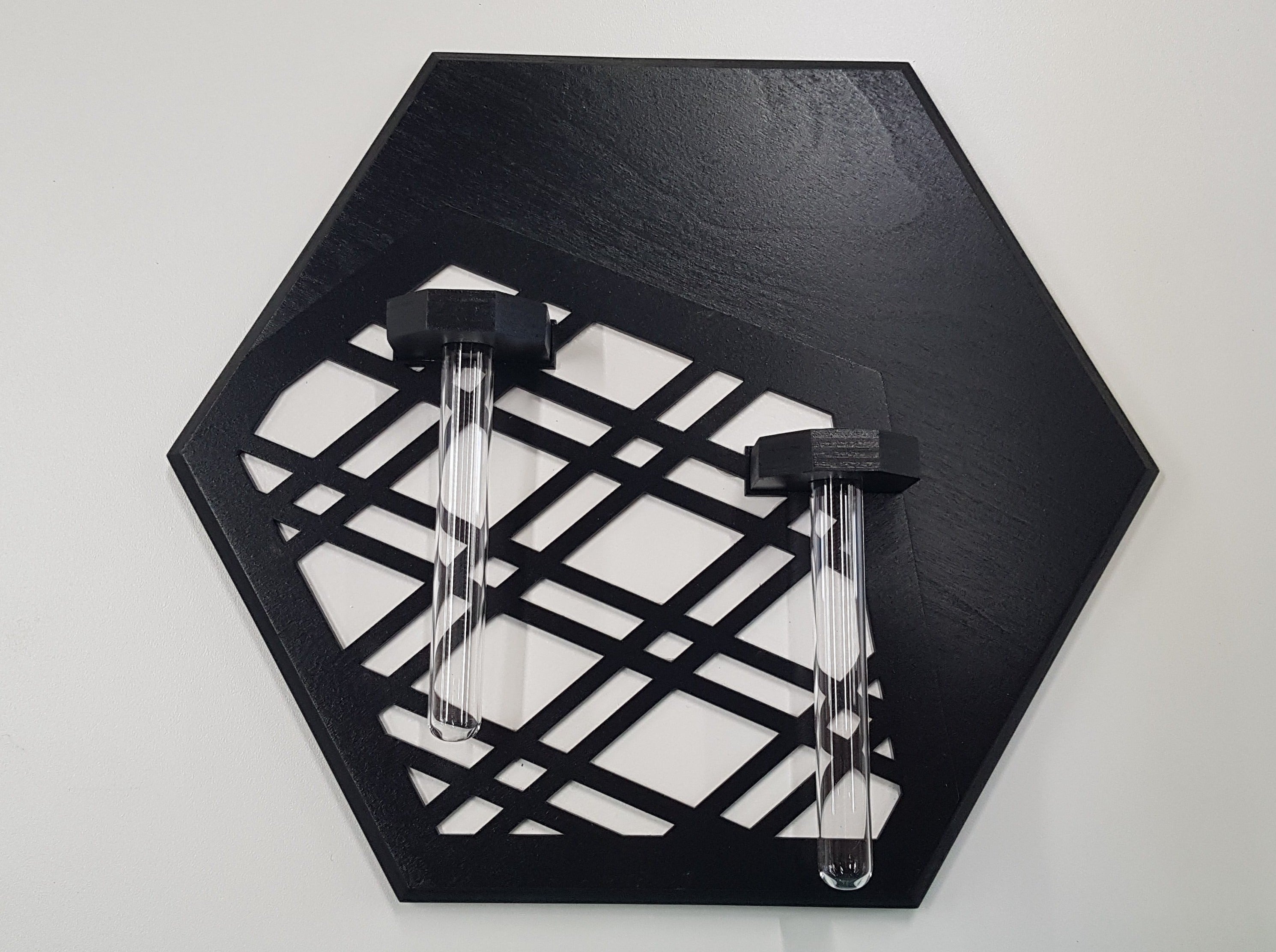 Wall Mounted Vase- Black Stain