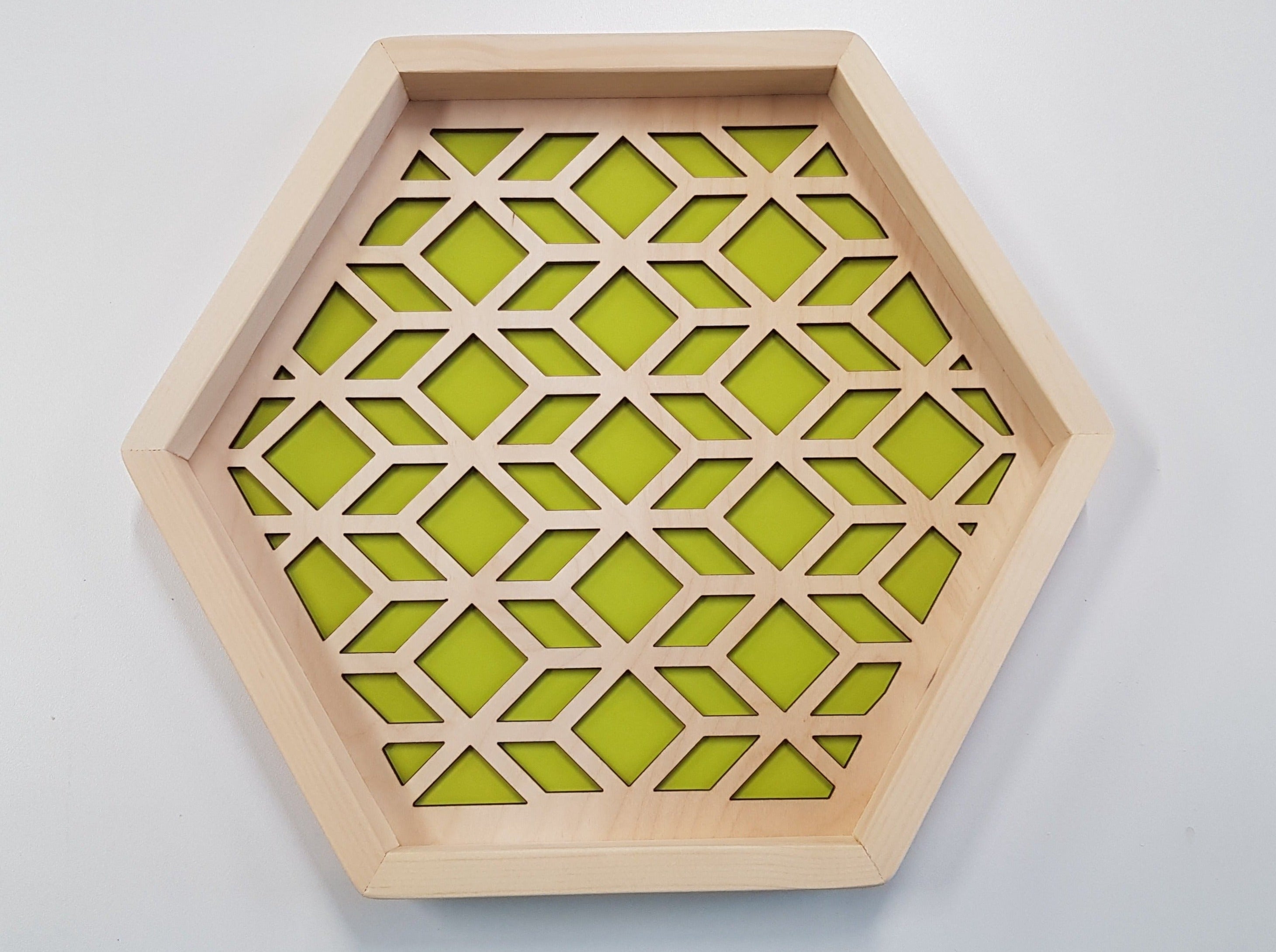 Wood Serving Tray - Green