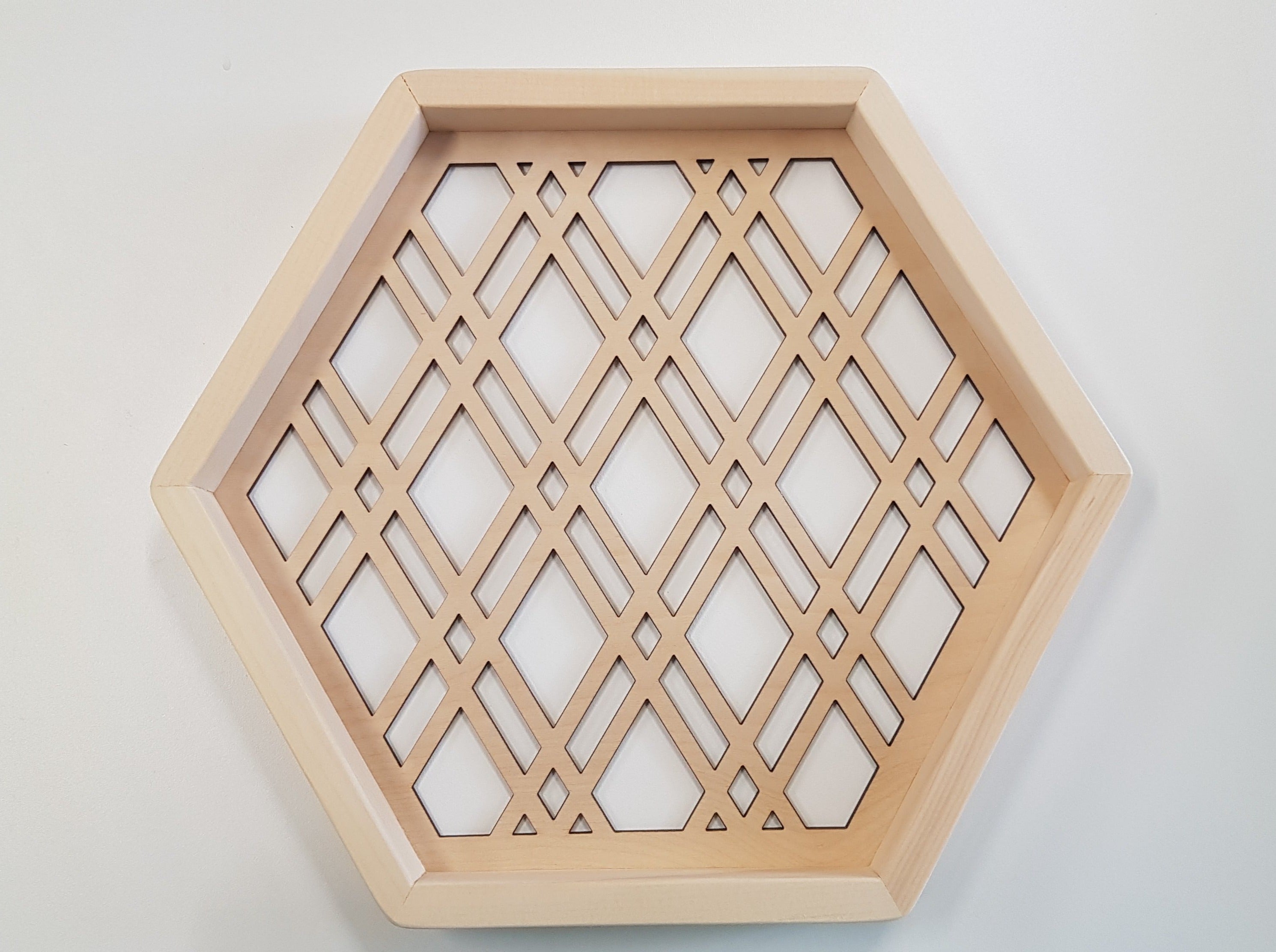 Wood Serving Tray - White