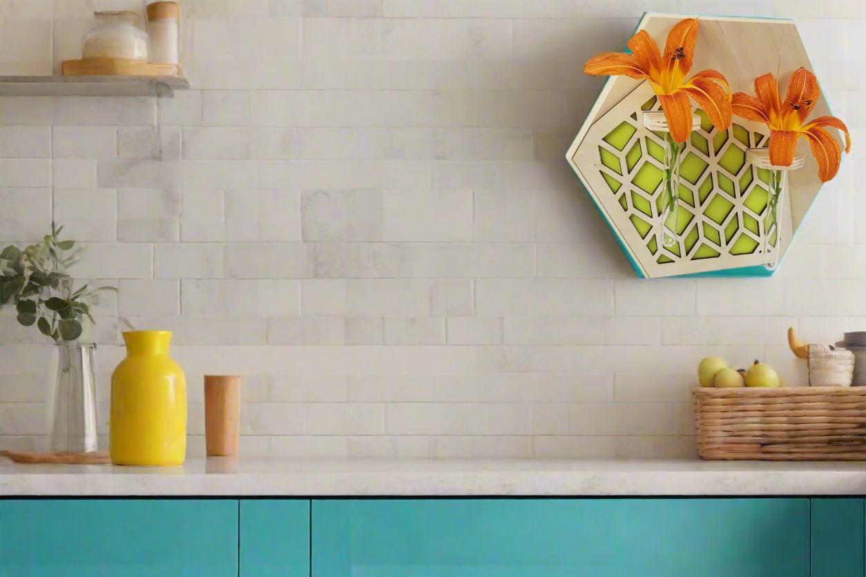 Wall Mounted Vase- Natural Stain