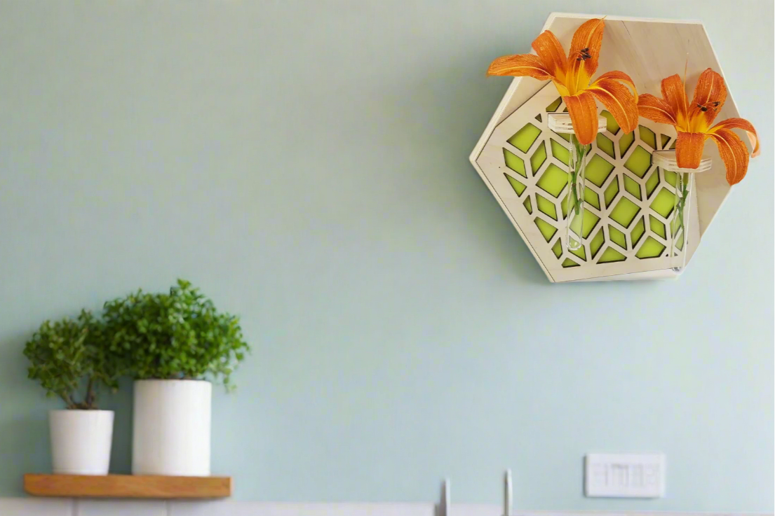 Vase mural - Teinture naturelle