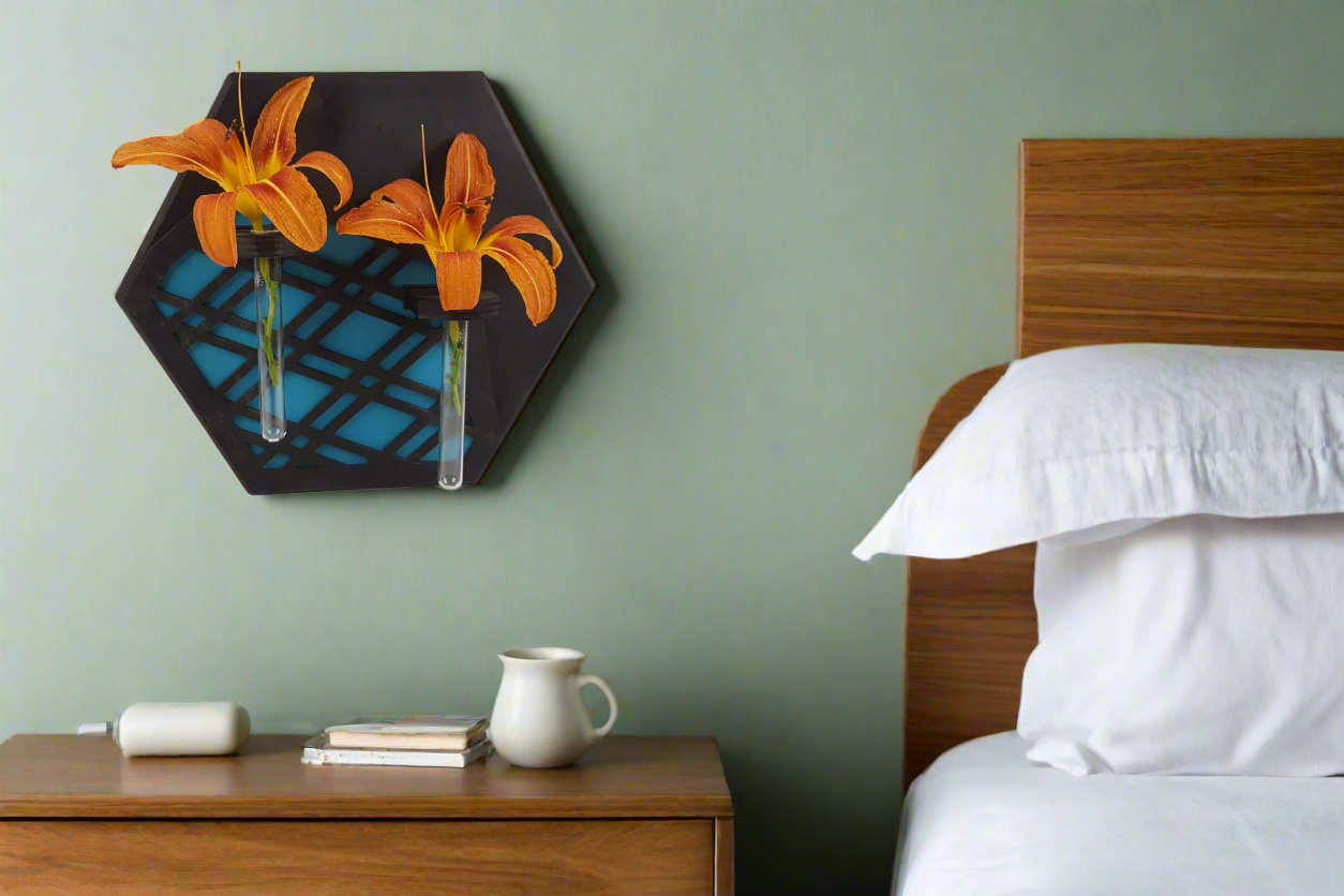 Vase mural - Teinté noir