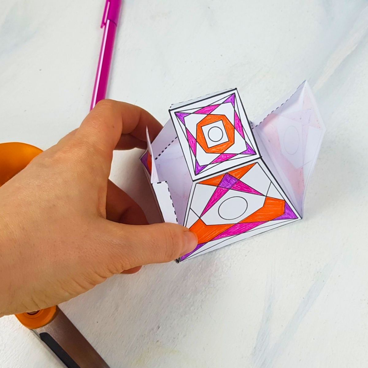 Vibrant Pyramid Printable