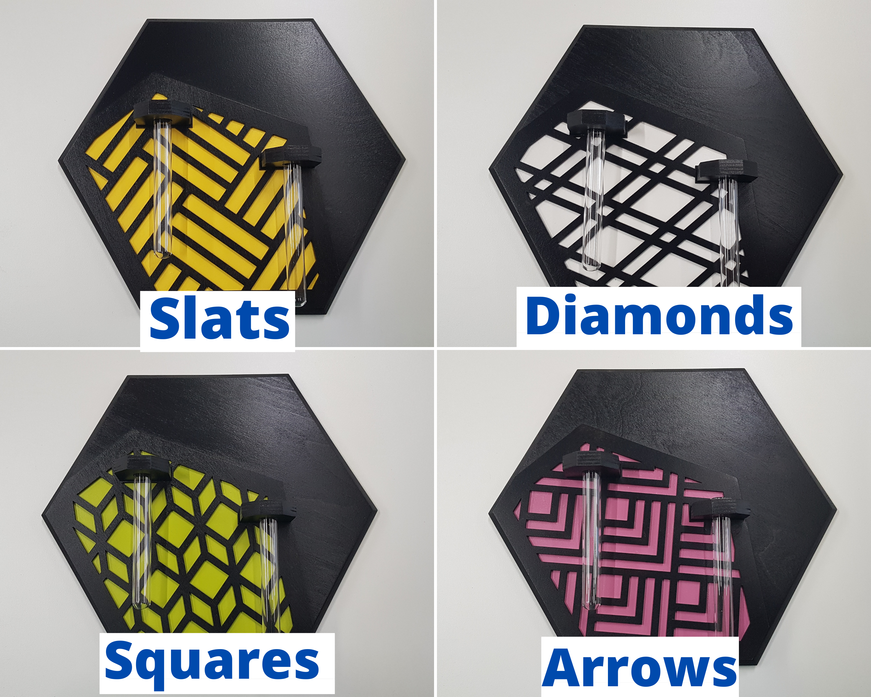 Wall Mounted Vase- Black Stain