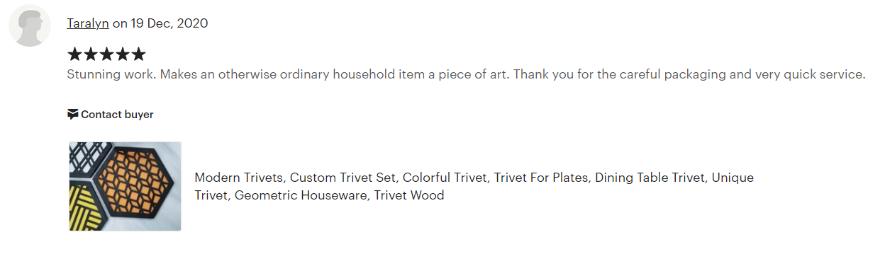 Concevez vos propres dessous de plat Noir