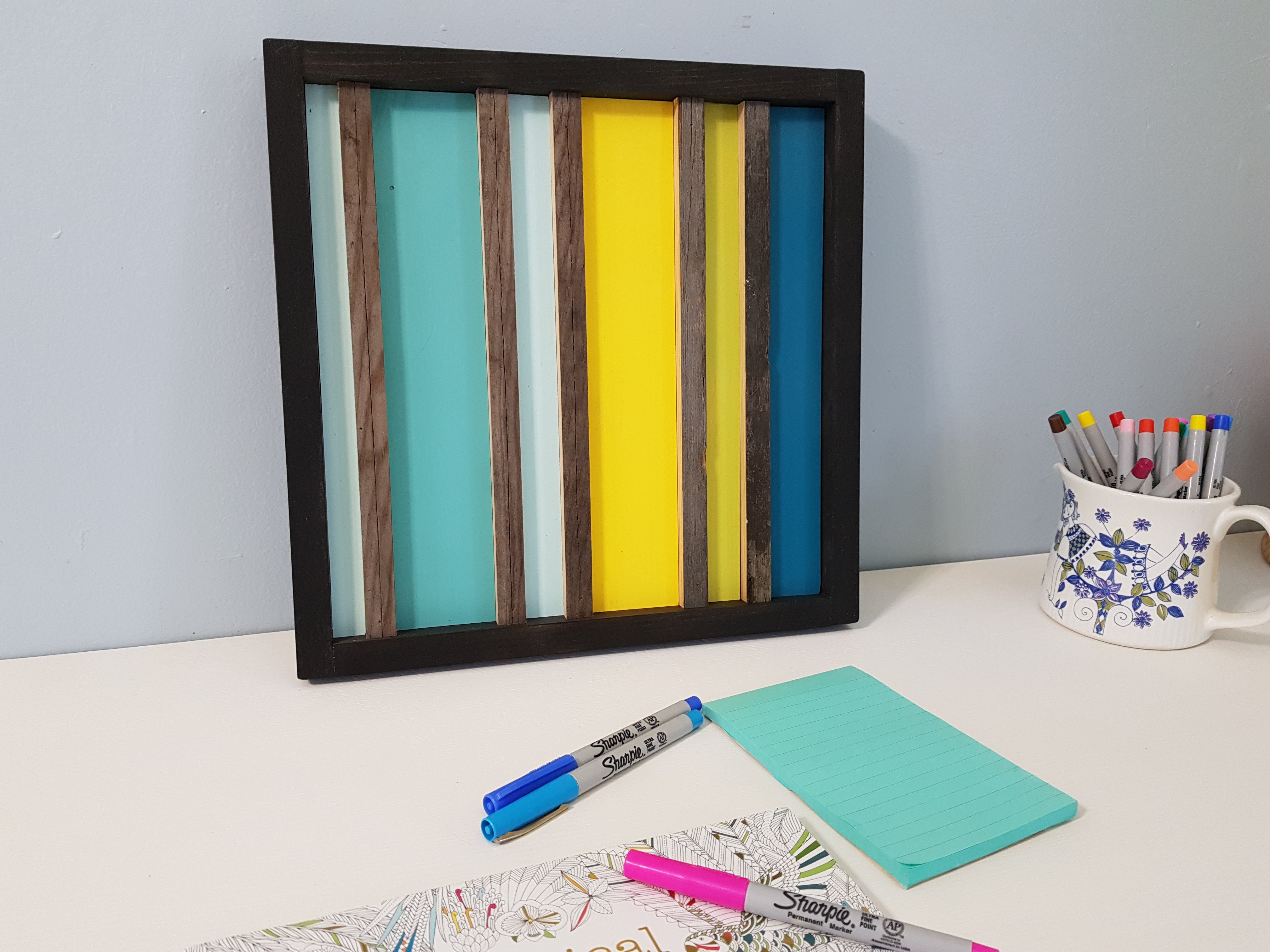 Déco murale en bois - Bandes