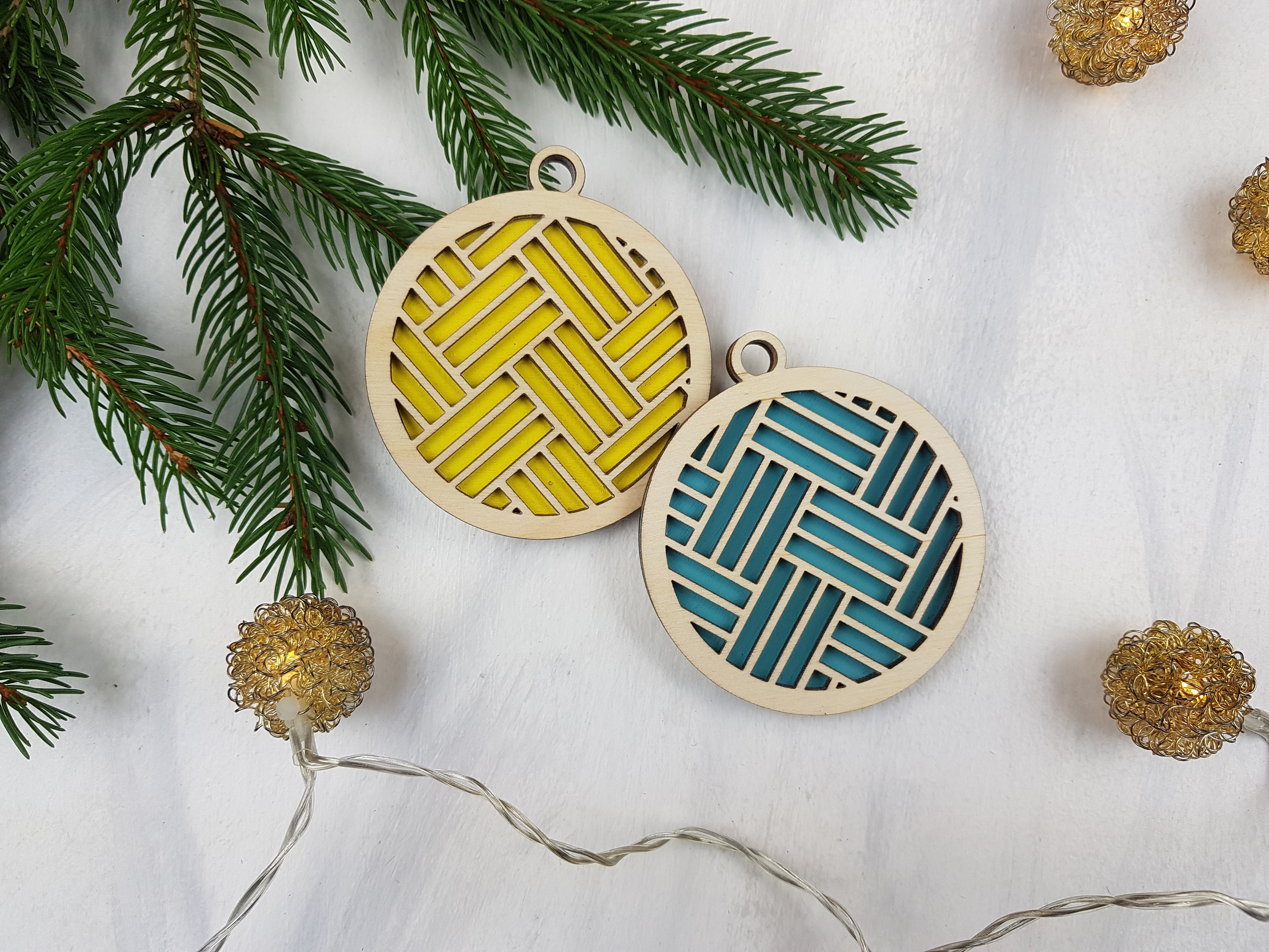 Unique Christmas Ornaments, Colorful Ornament, Candy Color Ornaments Natural