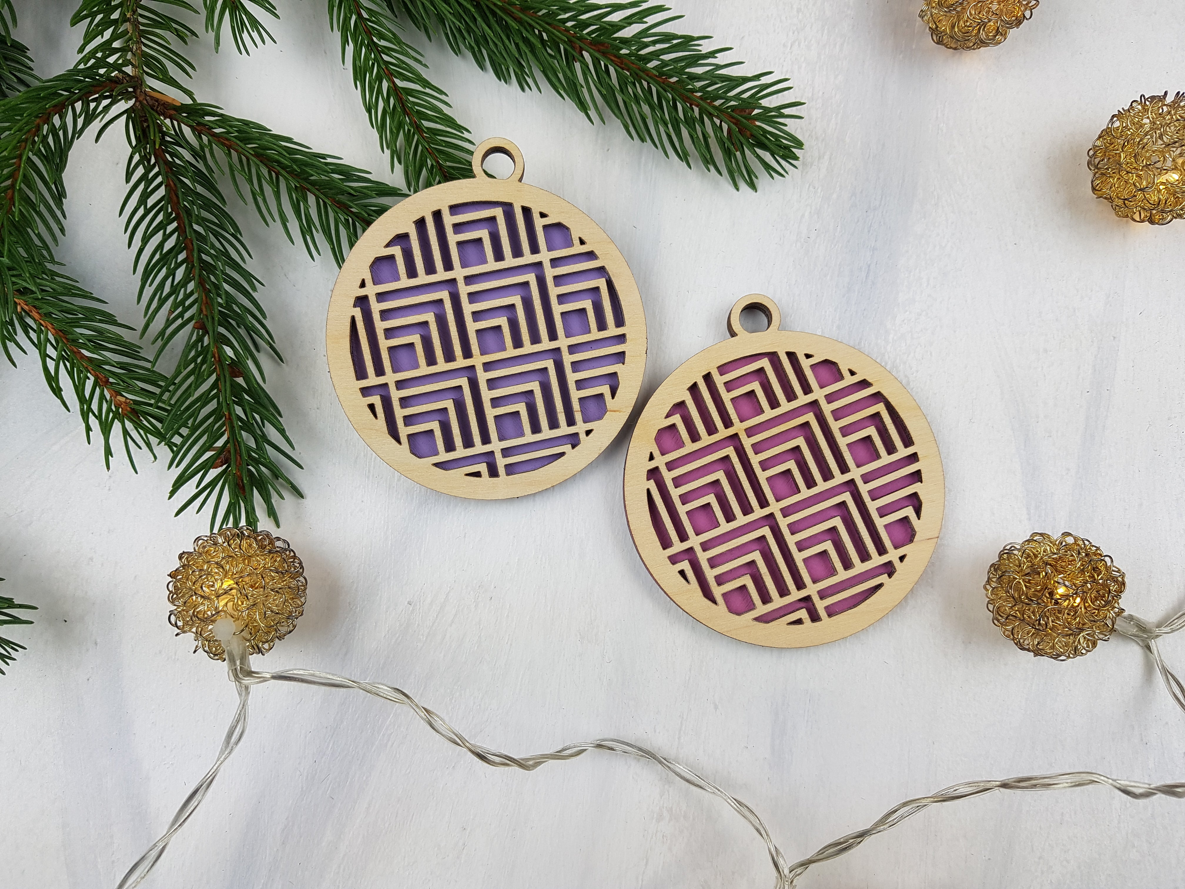 Unique Christmas Ornaments, Colorful Ornament, Candy Color Ornaments Natural