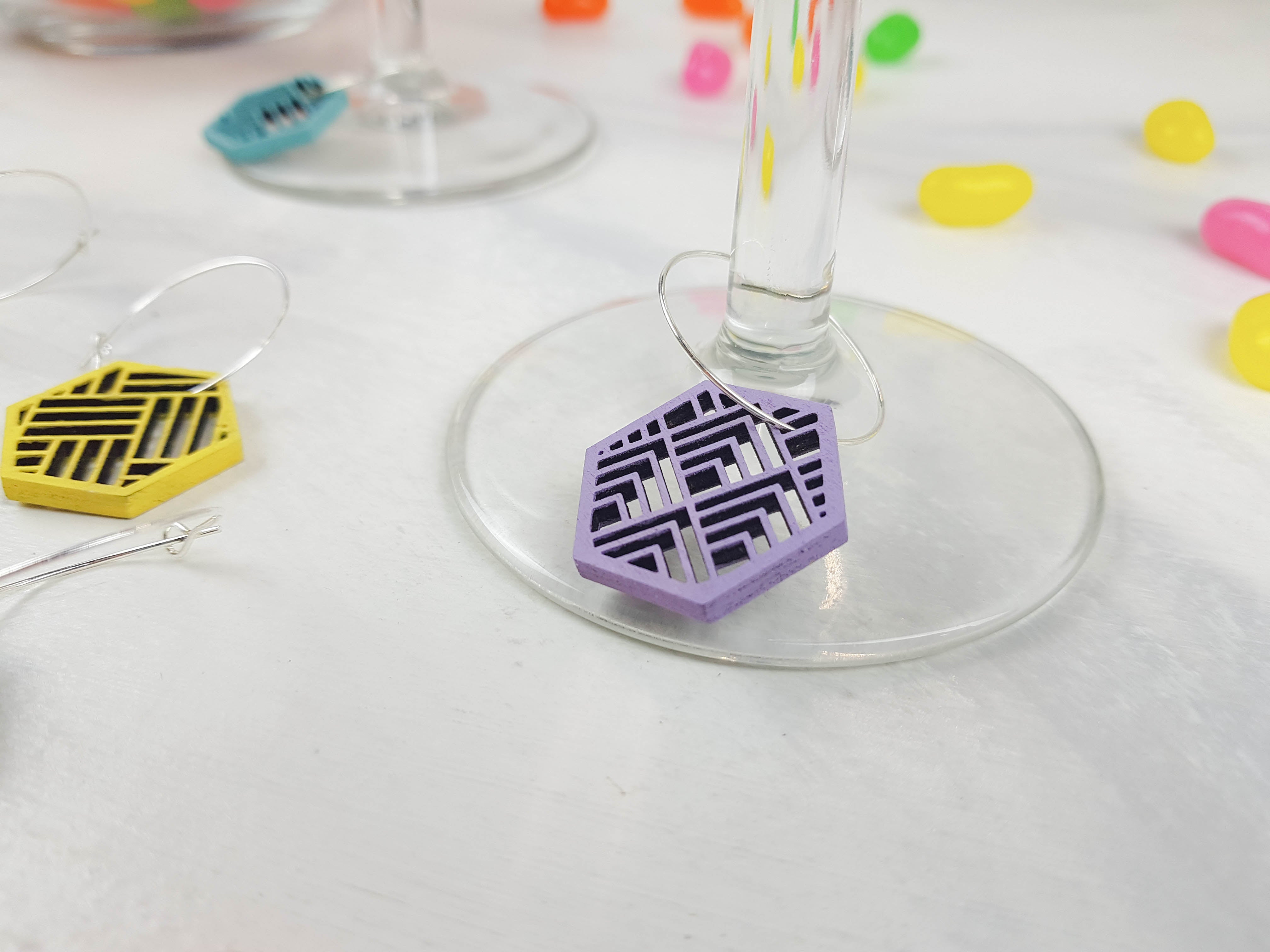 Wine Charms, Rainbow