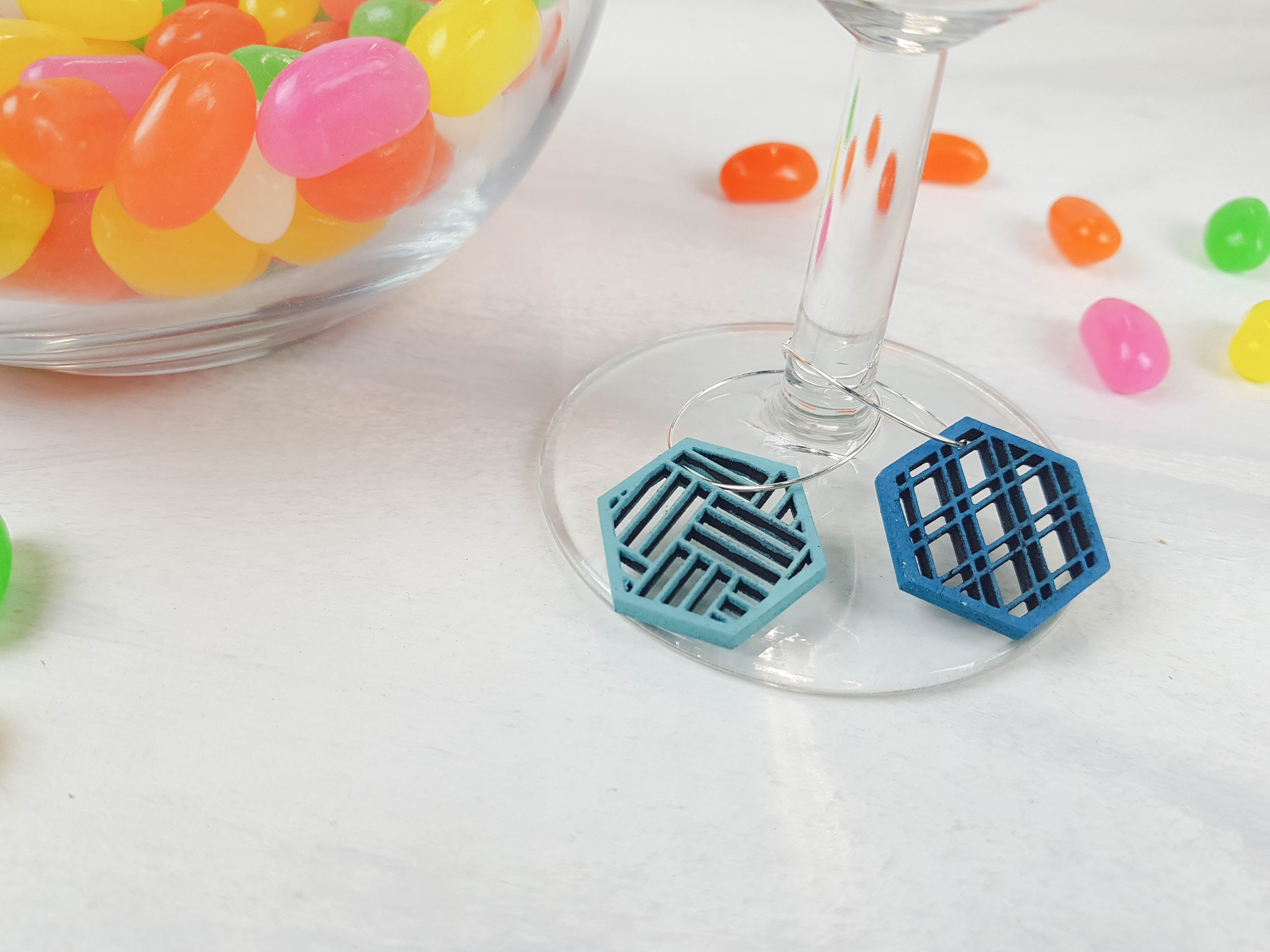 Wine Charms, Rainbow