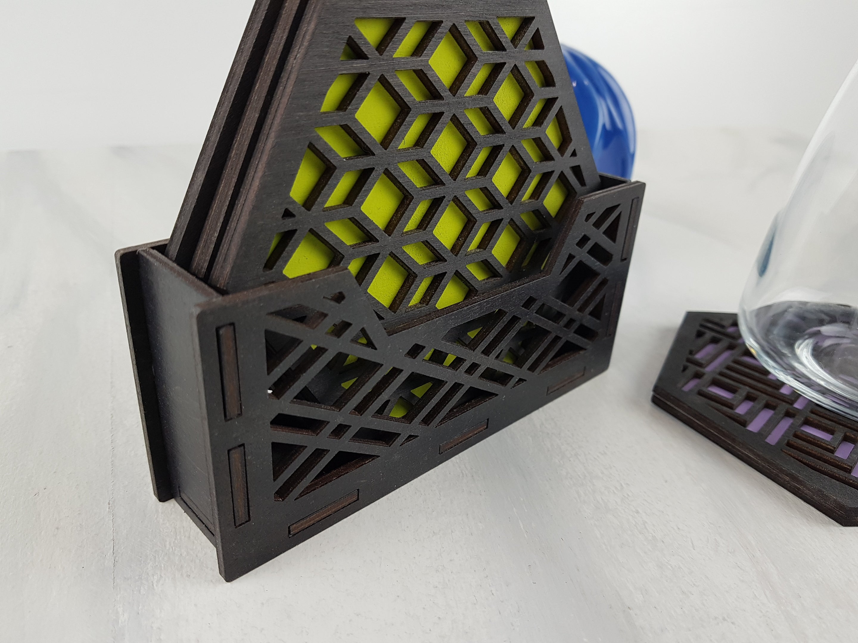 Coaster Holder for 4, 6 and 8 Coasters