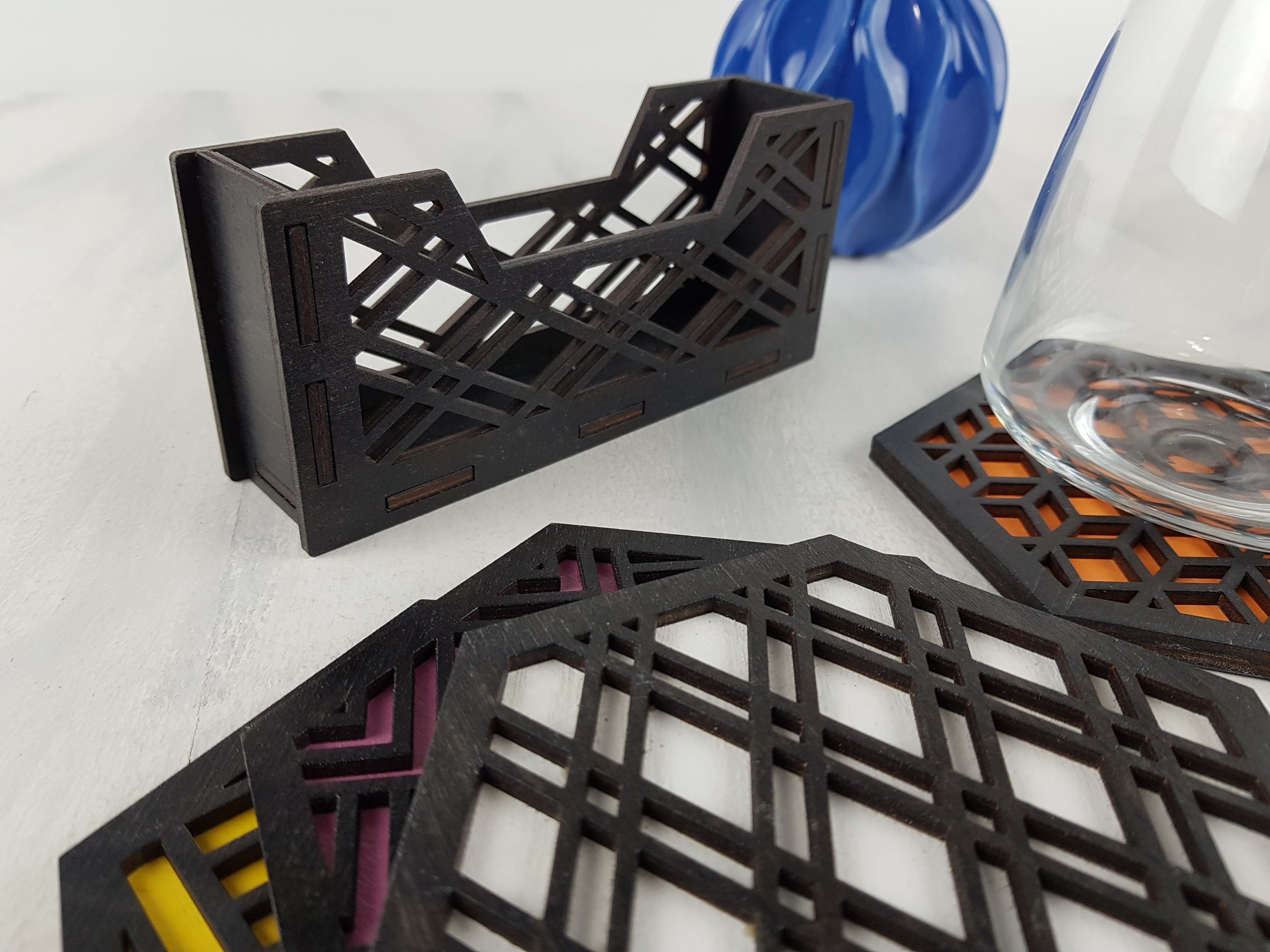 Coaster Holder for 4, 6 and 8 Coasters