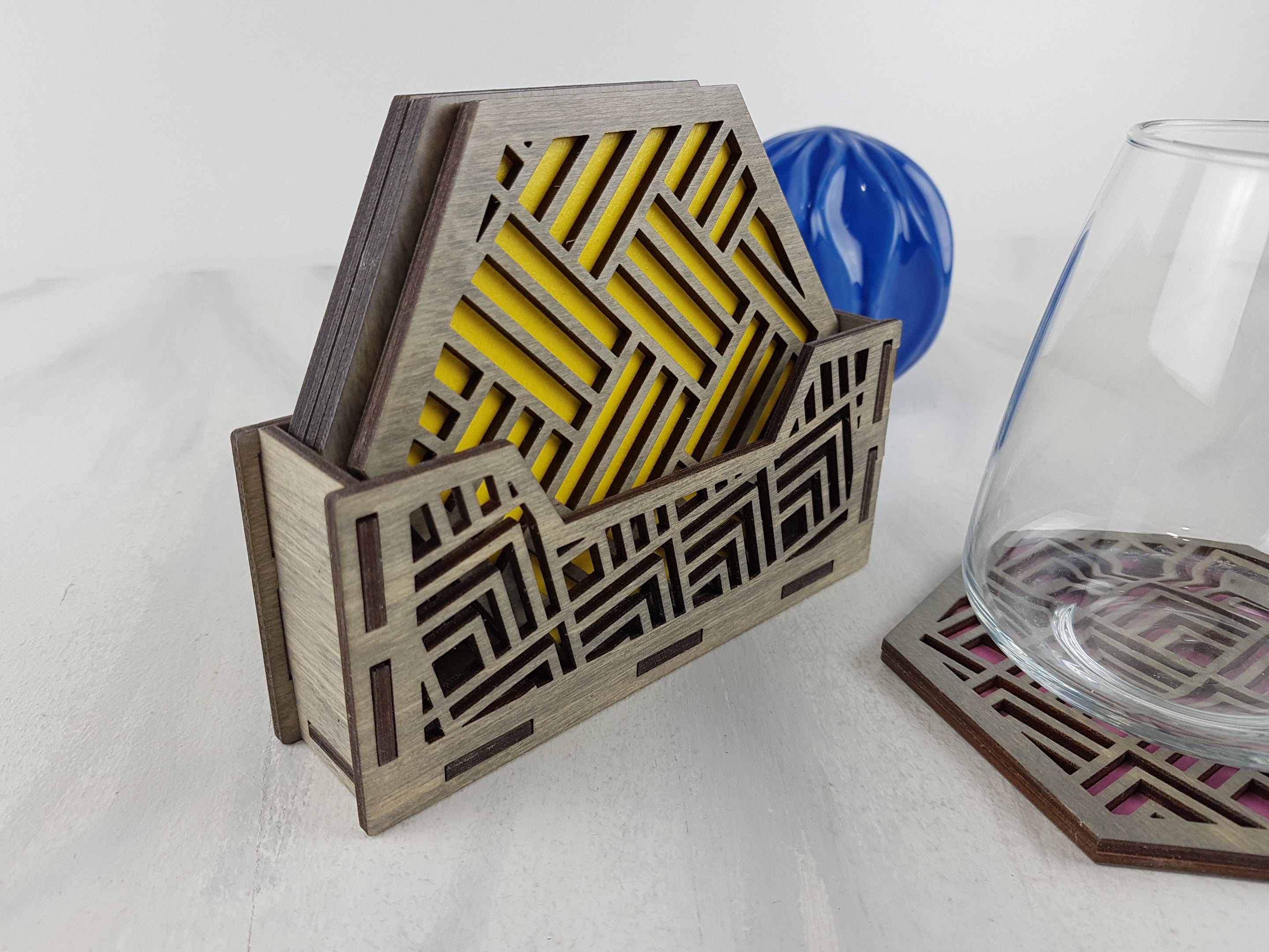 Coaster Holder for 4, 6 and 8 Coasters