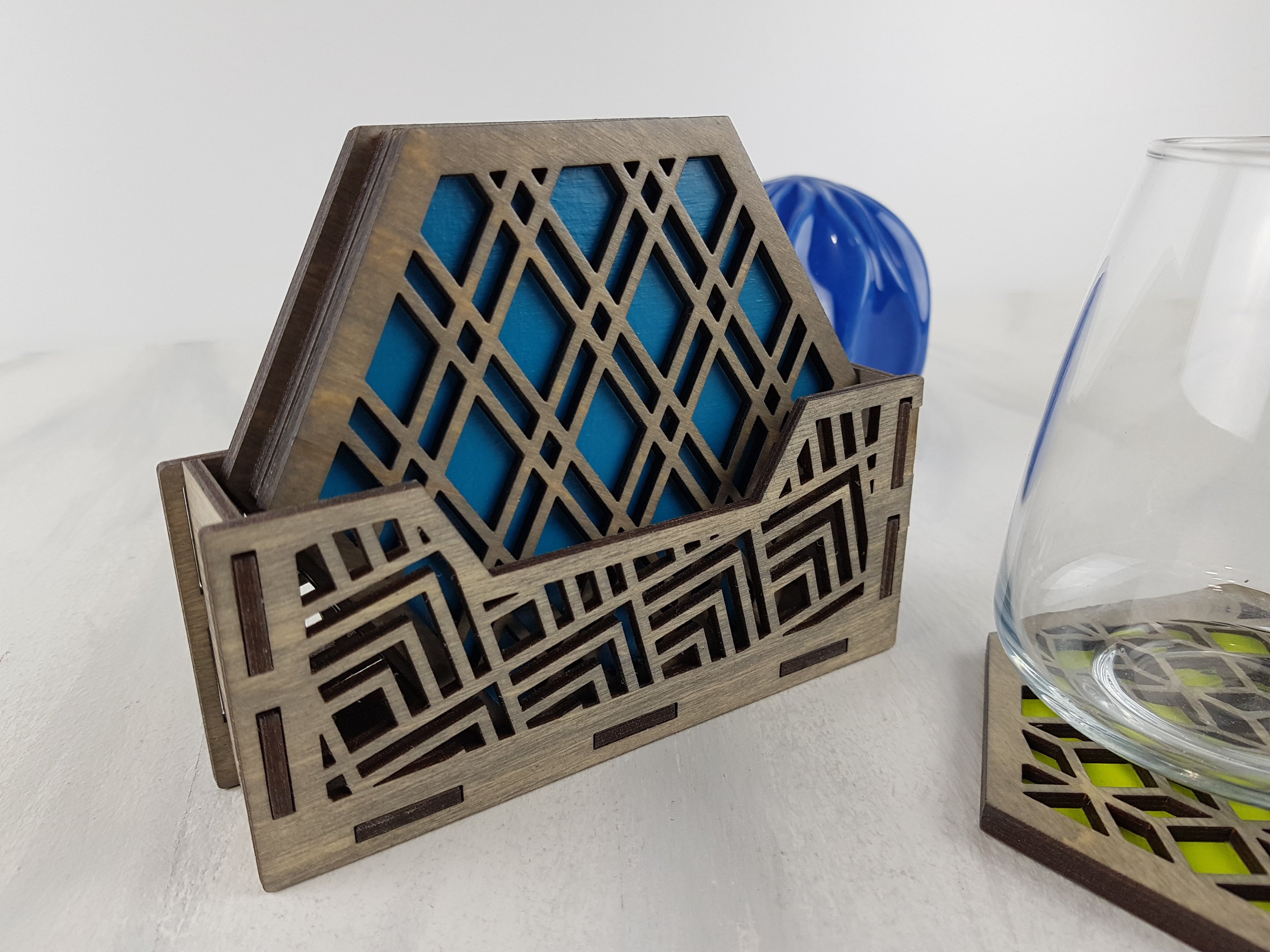 Coaster Holder for 4, 6 and 8 Coasters