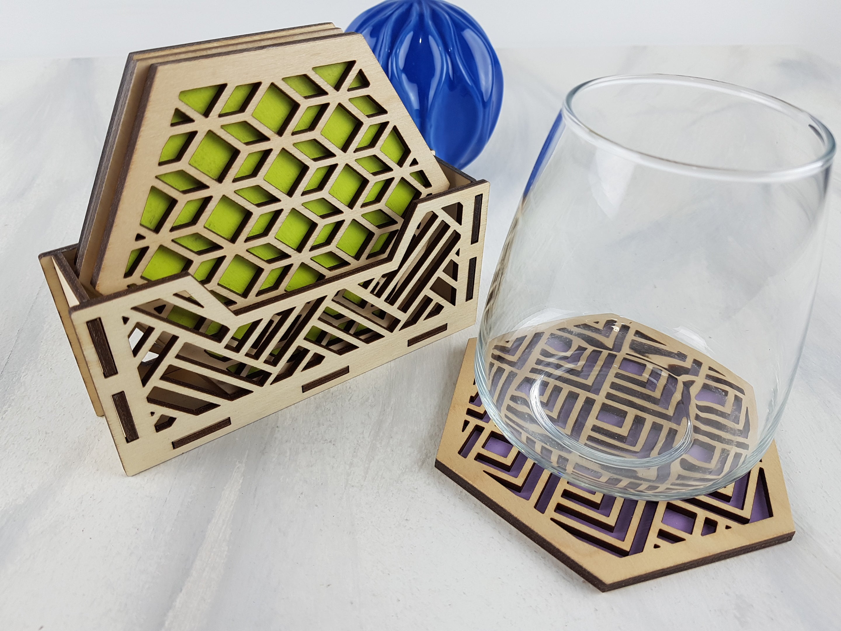 Coaster Holder for 4, 6 and 8 Coasters