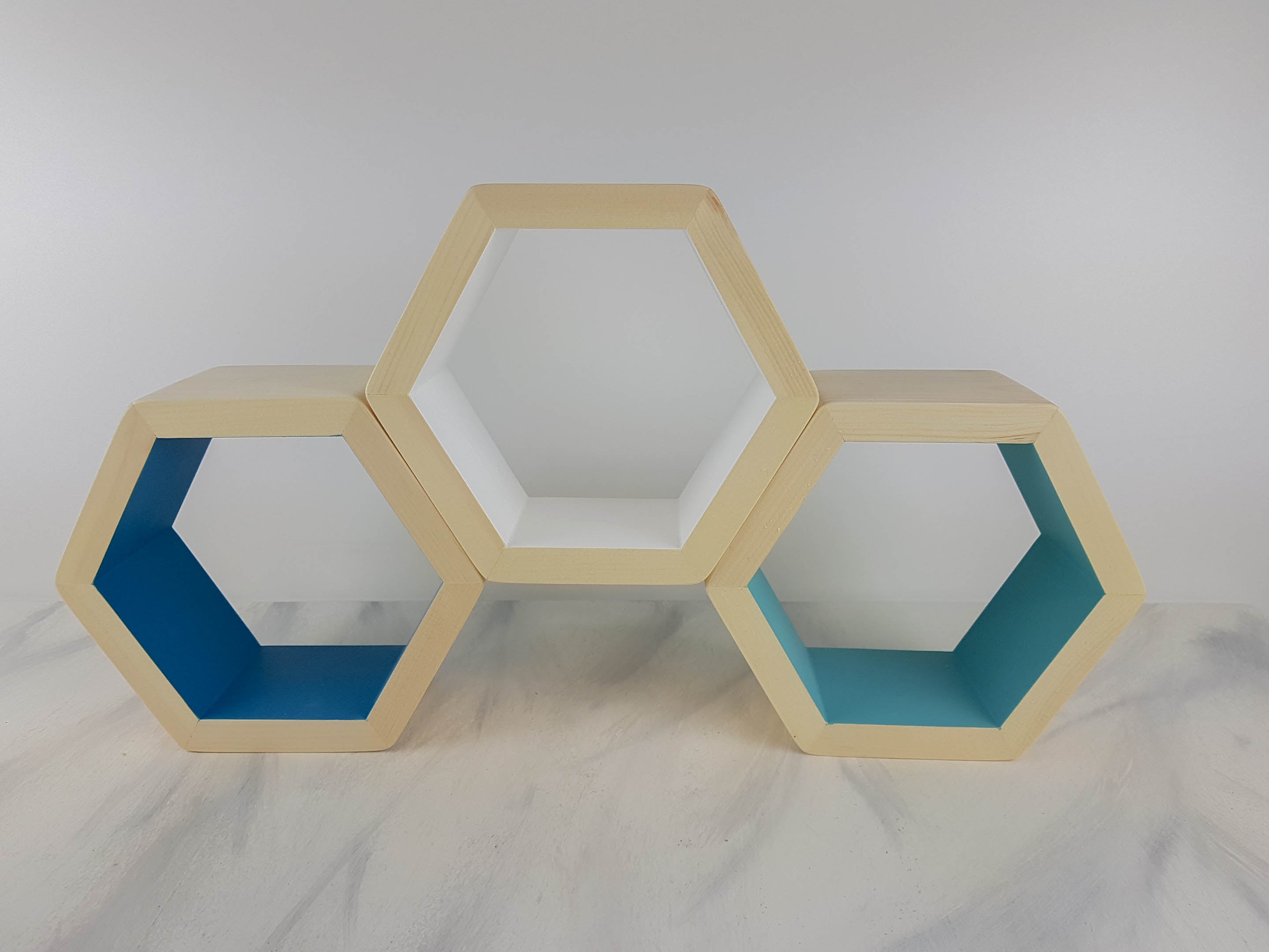 Small 8" Hexagon Shelves, Floating Shelves