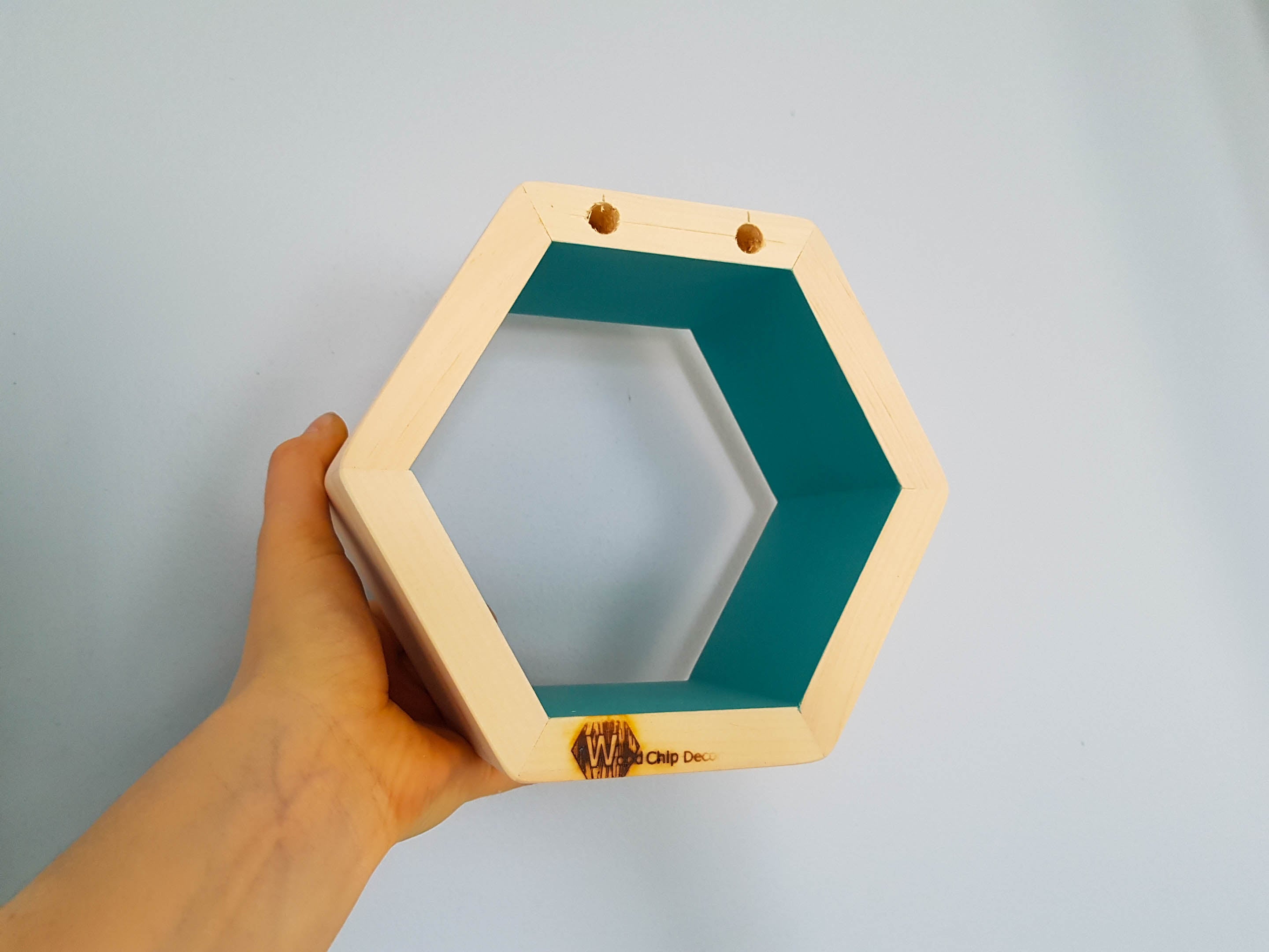Small 8" Hexagon Shelves, Floating Shelves