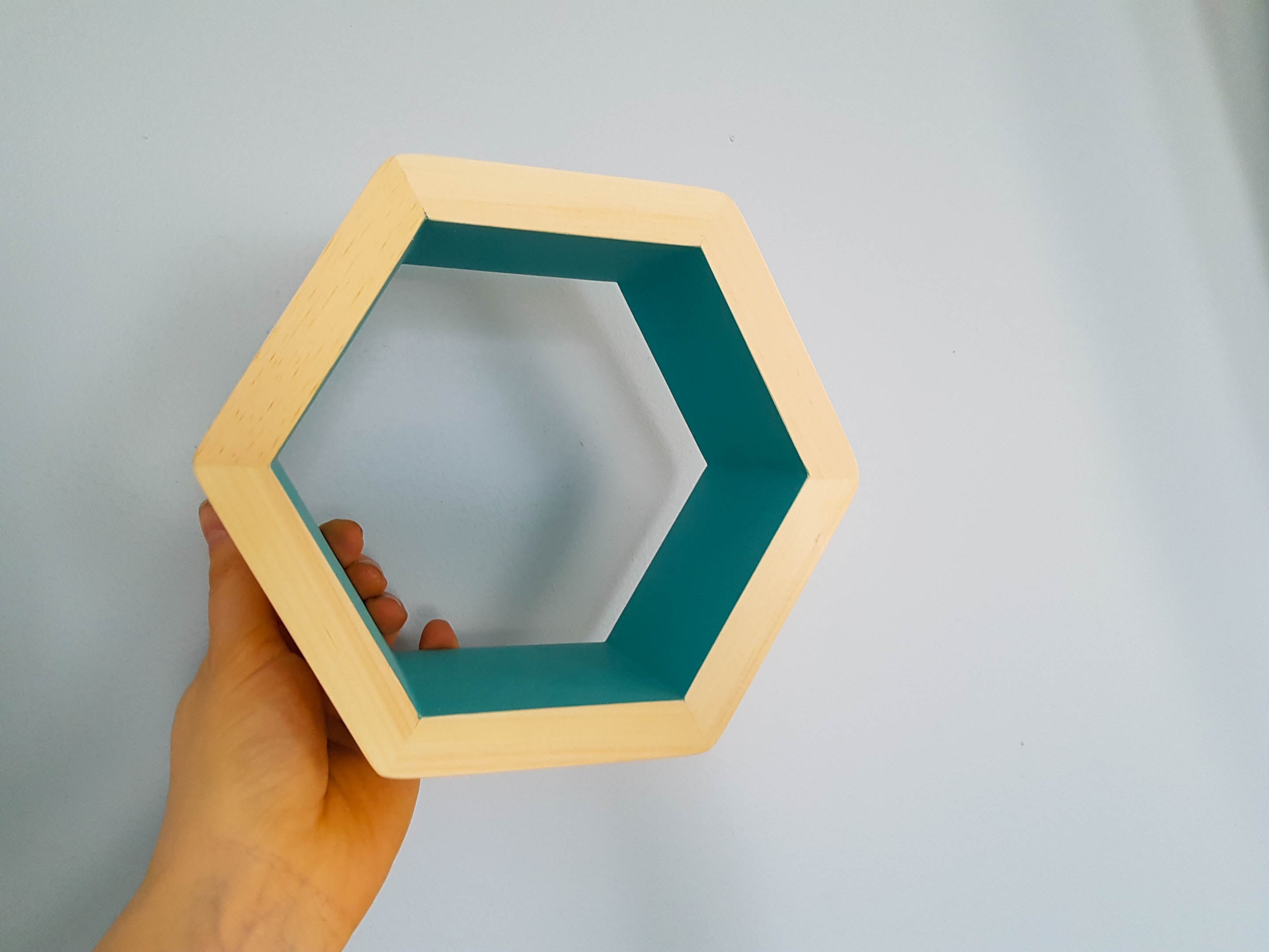 Small 8" Hexagon Shelves, Floating Shelves