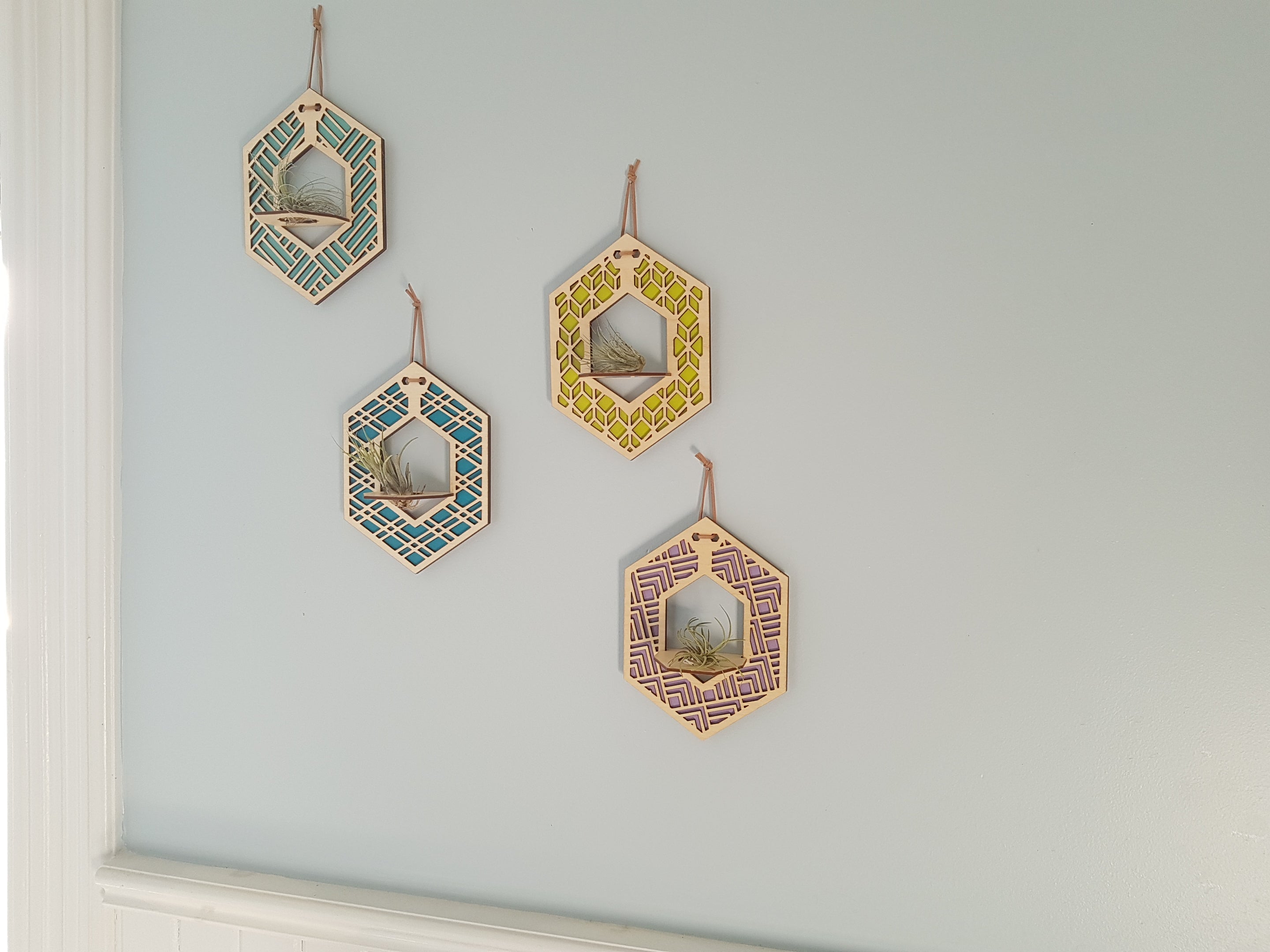 Mini Air Plant Hanger - Natural Stain