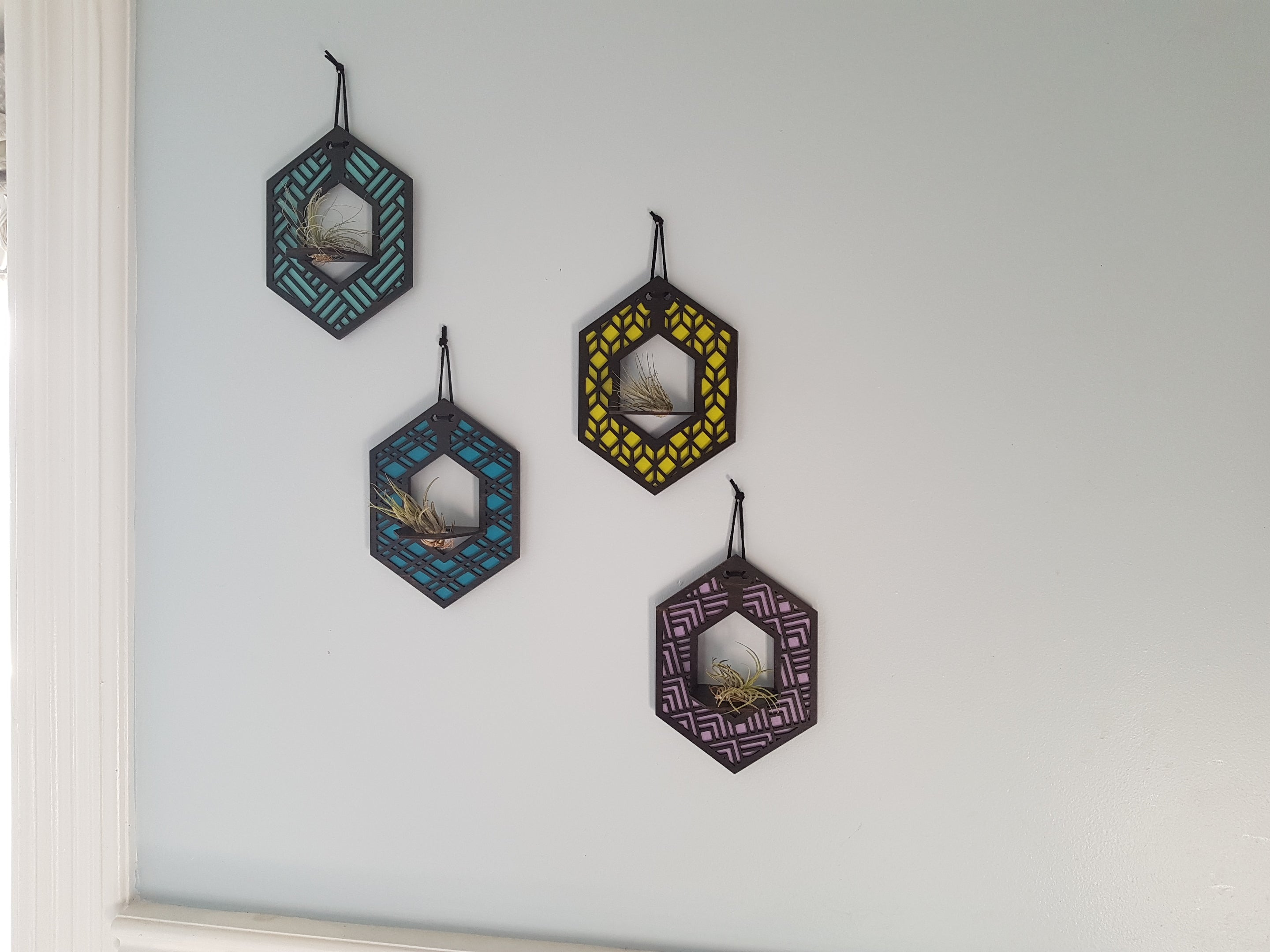 Mini Air Plant Hanger - Black Stain