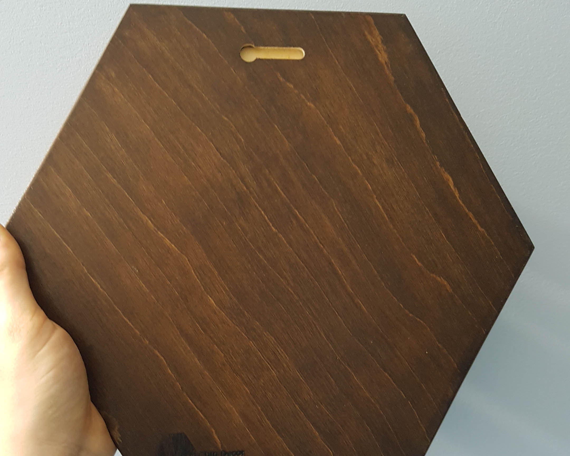 Wall Mounted Vase- Walnut Stain