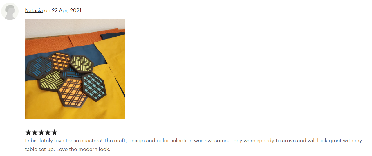 Customizable Coaster – Rich Walnut