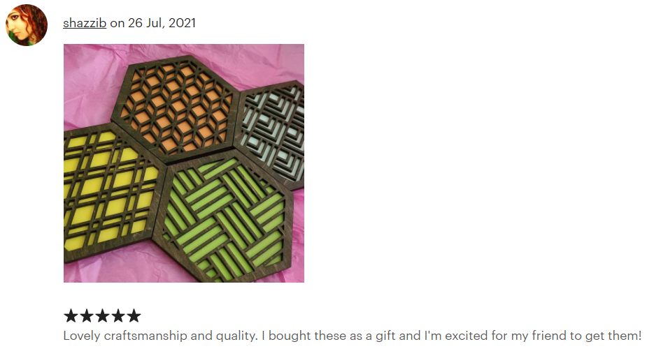 Customizable Coaster – Rich Walnut