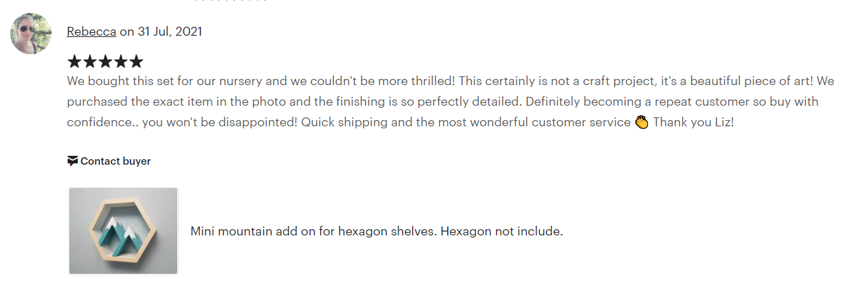 Add on Mini-Mountain for Hexagon Shelves