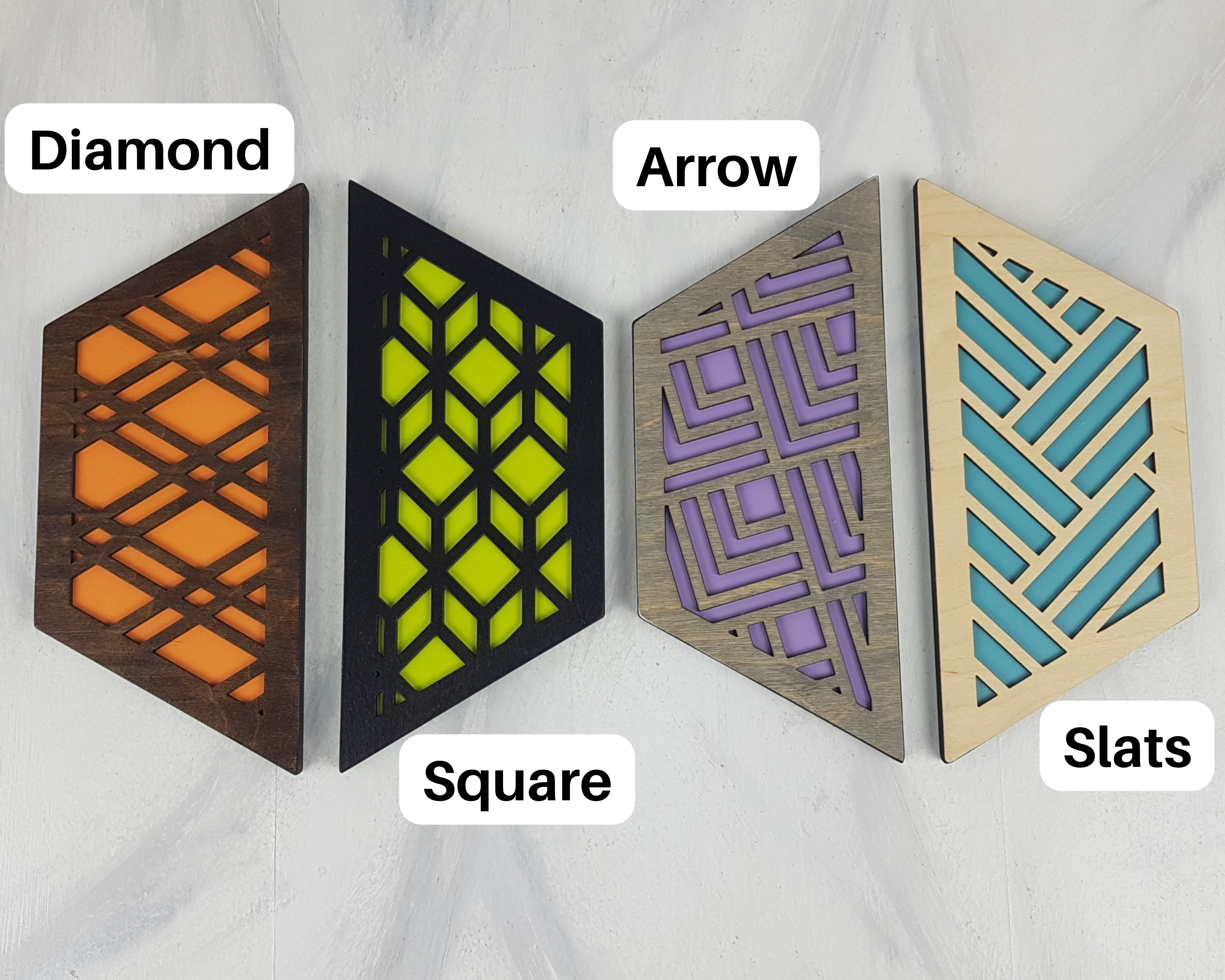 Half -version trivets pattern options
