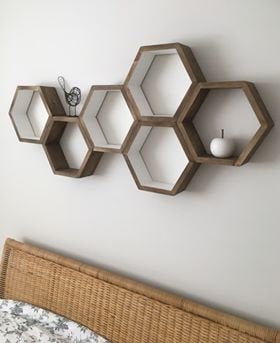 Hexagon Shelf add-on, Add an interior shelf to any shelf order form our shop