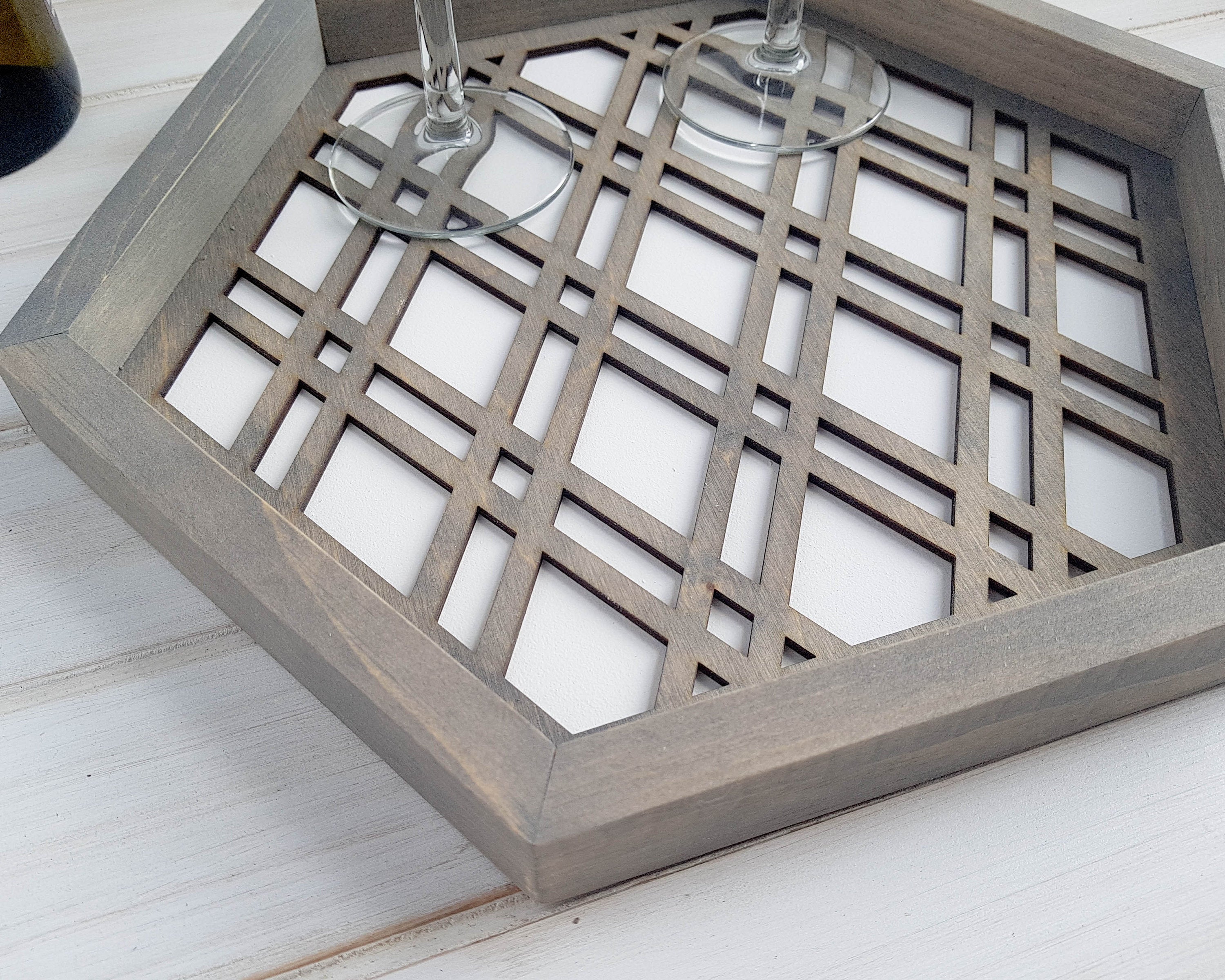 Coffee Table Tray, Wood Serving Tray, Modern Tray, Coffee Tray, Nightstand Decor, Tea Tray, Catch All Tray, Catch All, Trinket Tray, White