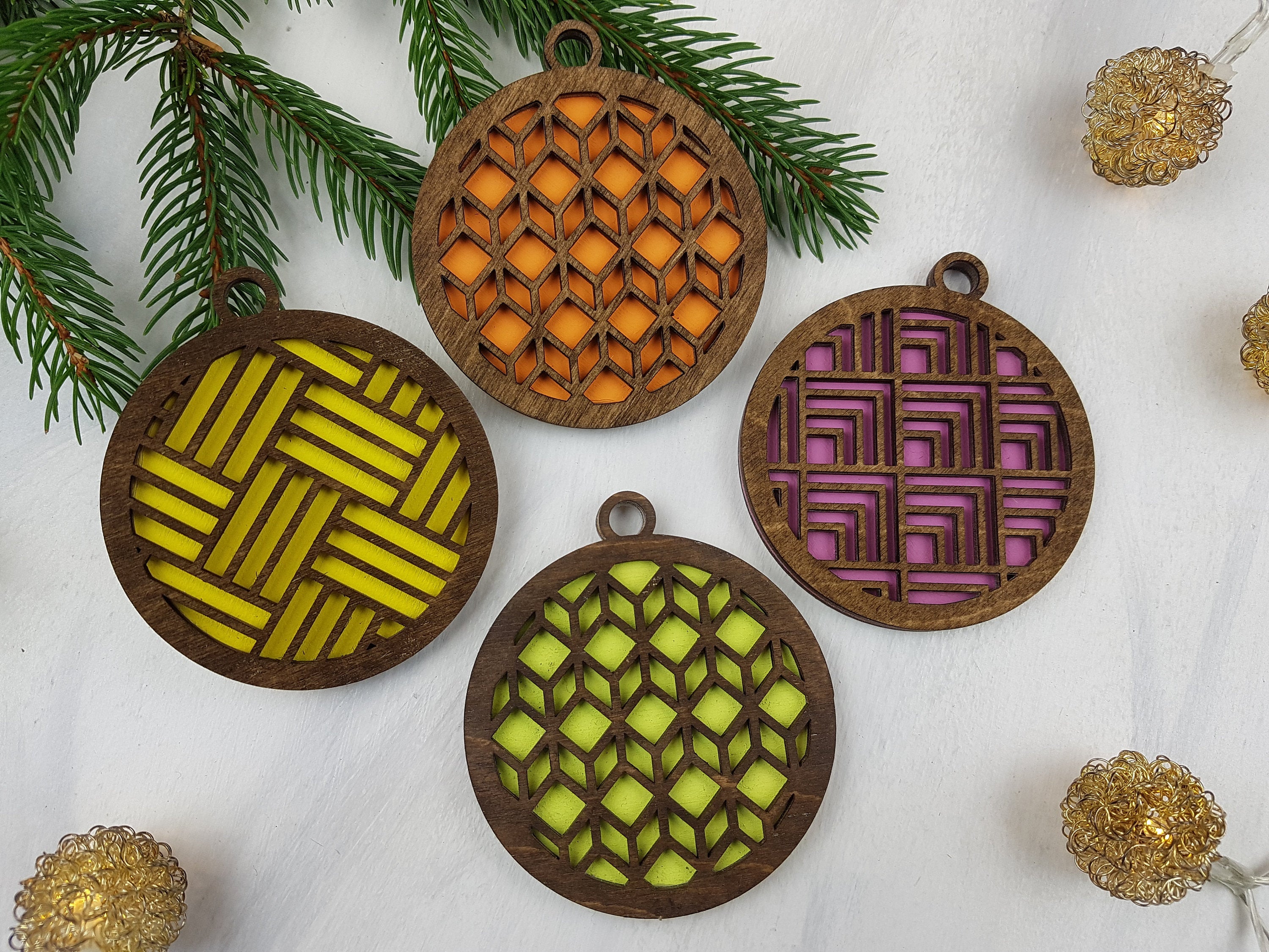 Unique Christmas Ornaments, Colorful Ornament, Candy Color Ornaments
